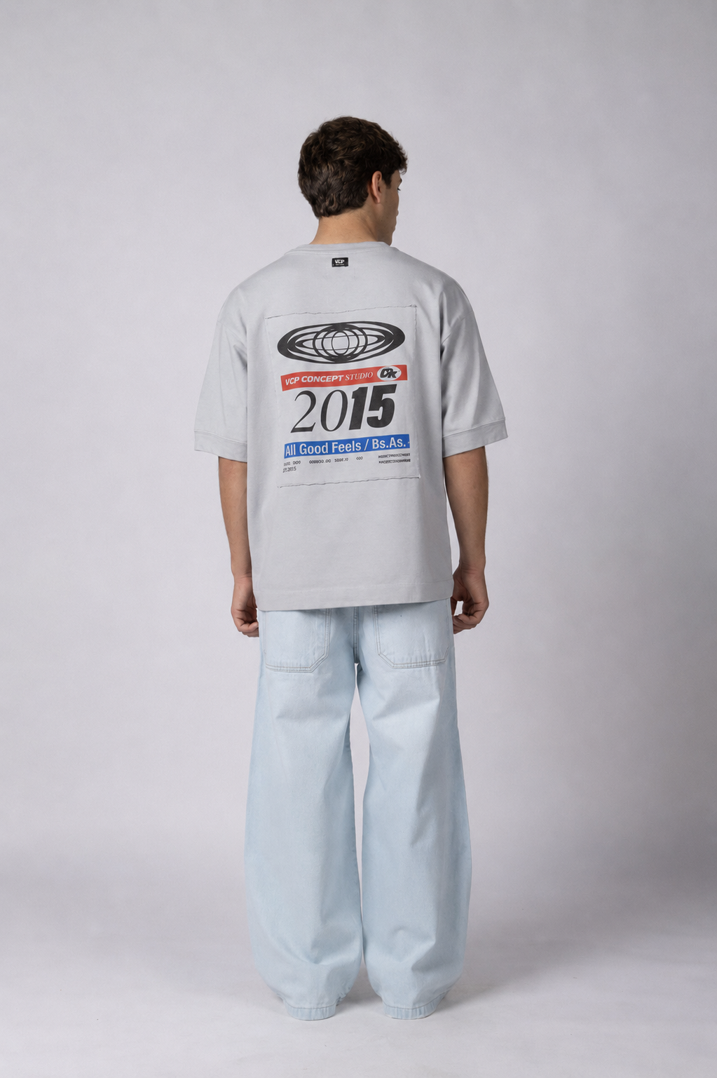 Remera HR Label Gris