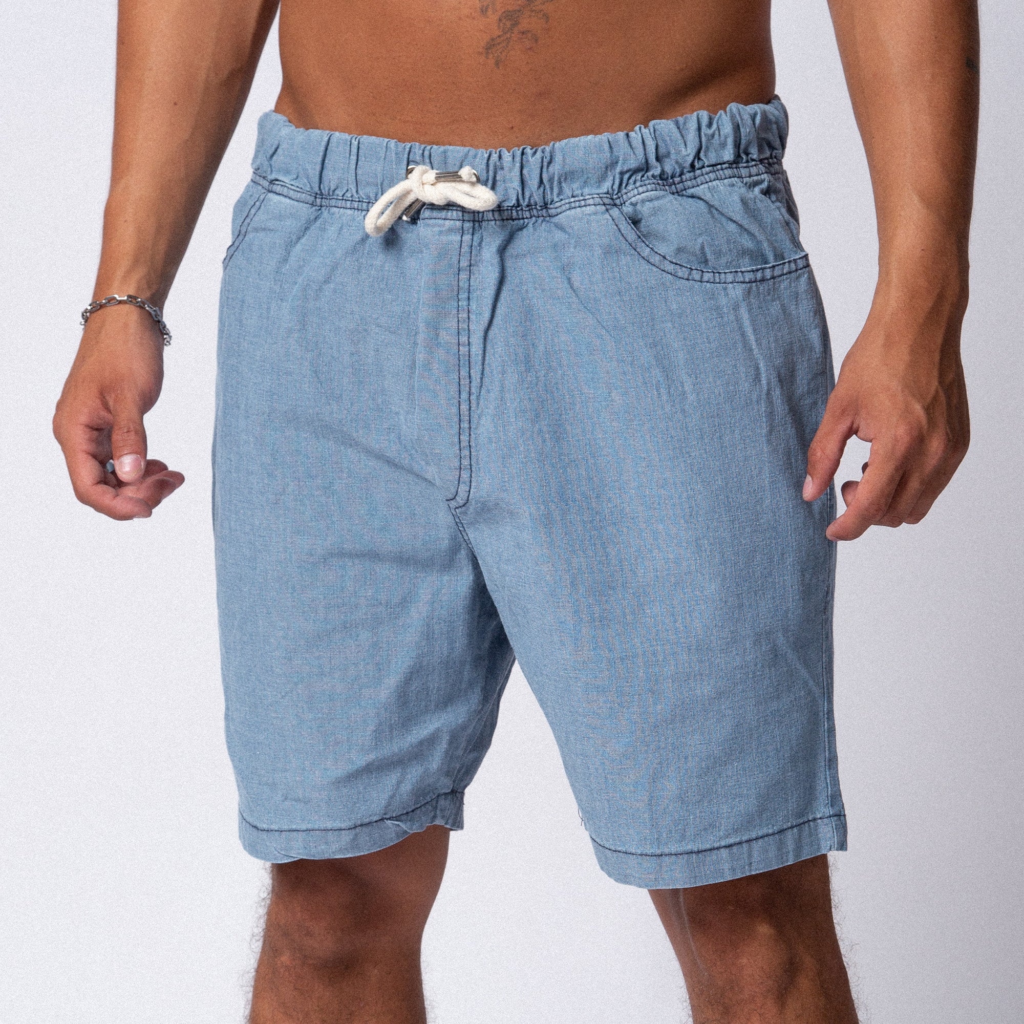 Bermuda JogDenim Vintage Celeste