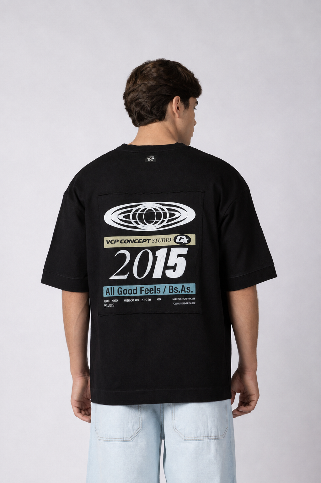 Remera HR Label Negra