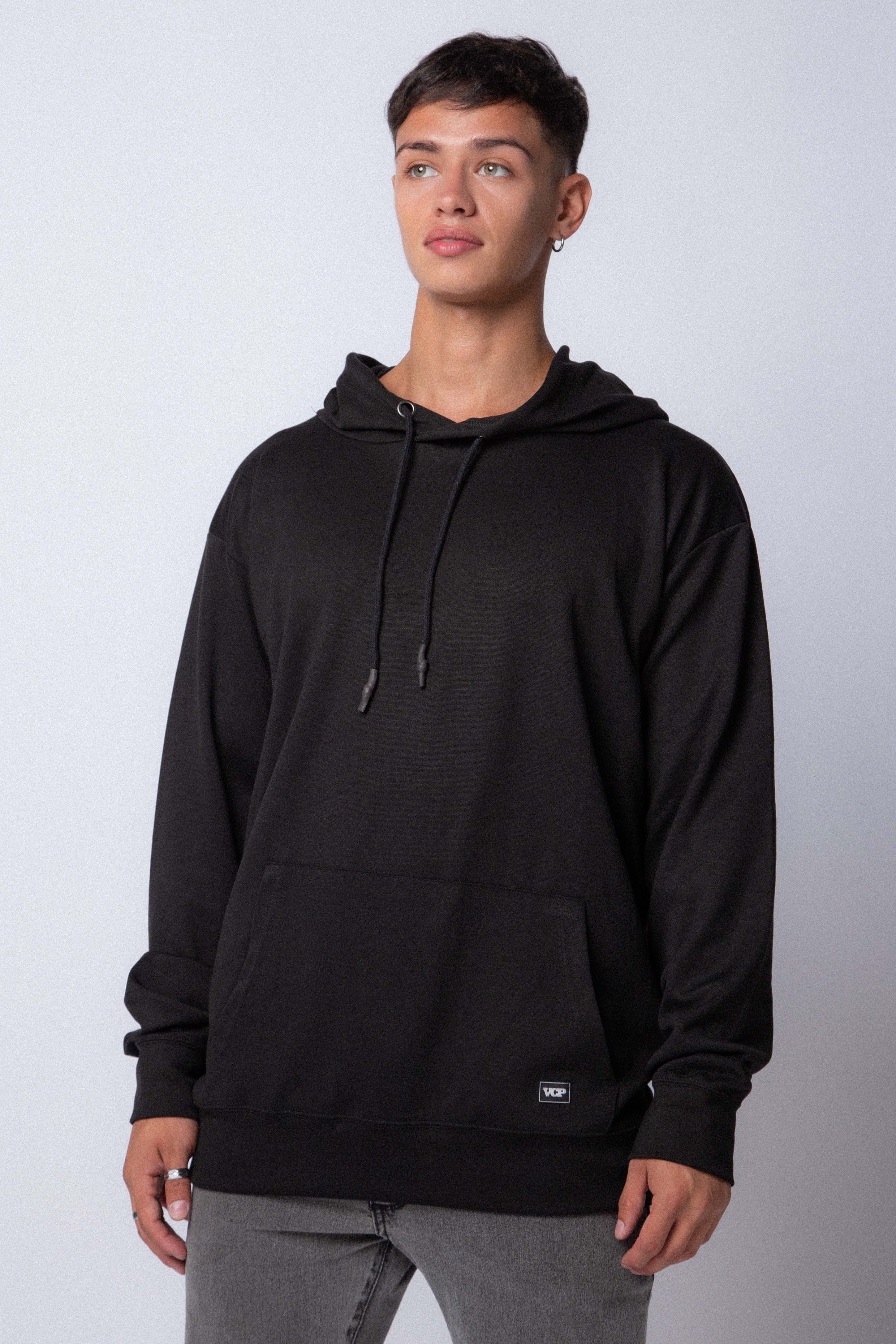 Buzo Canguro Shag Negro