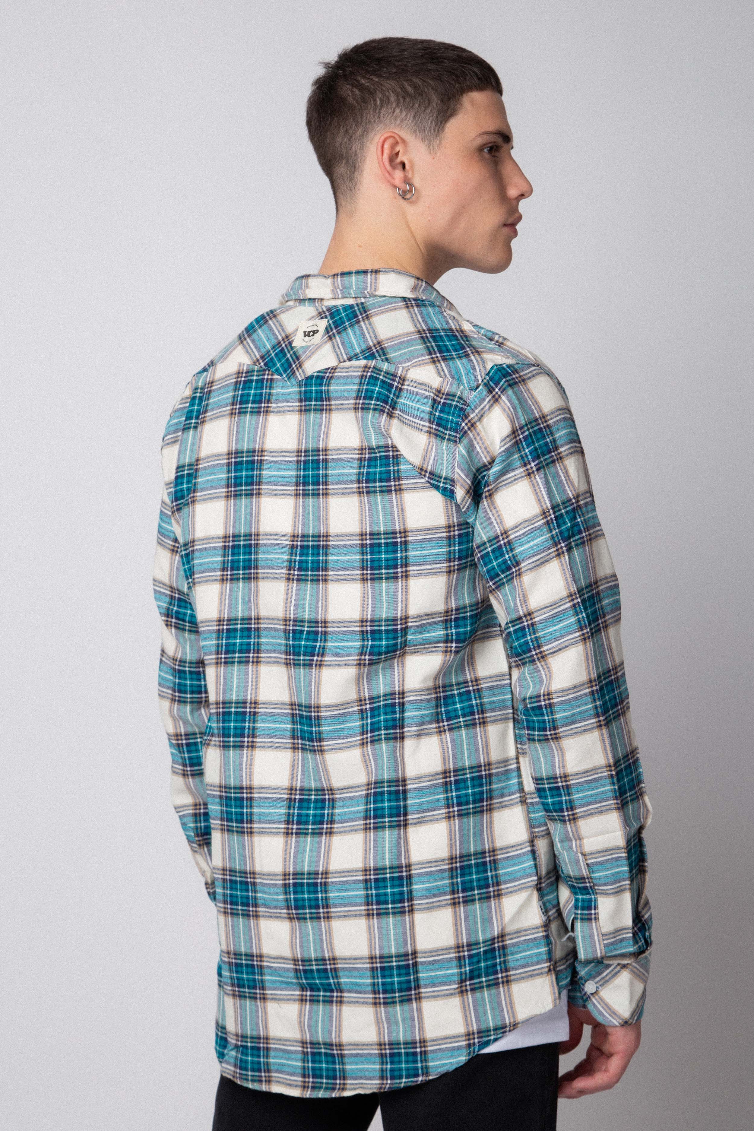 Camisa Holland Turquesa Cuadrille