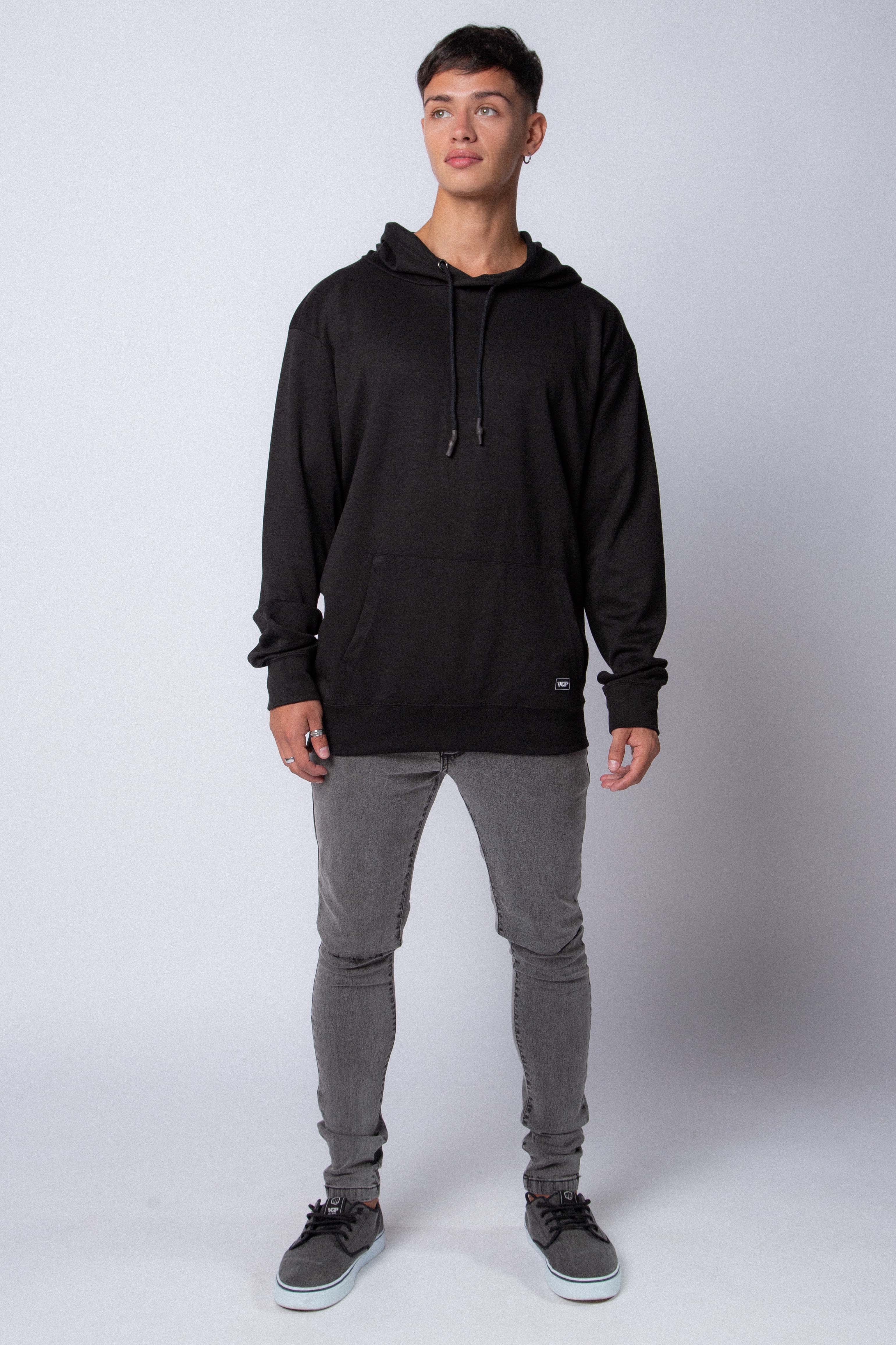 Buzo Canguro Shag Negro