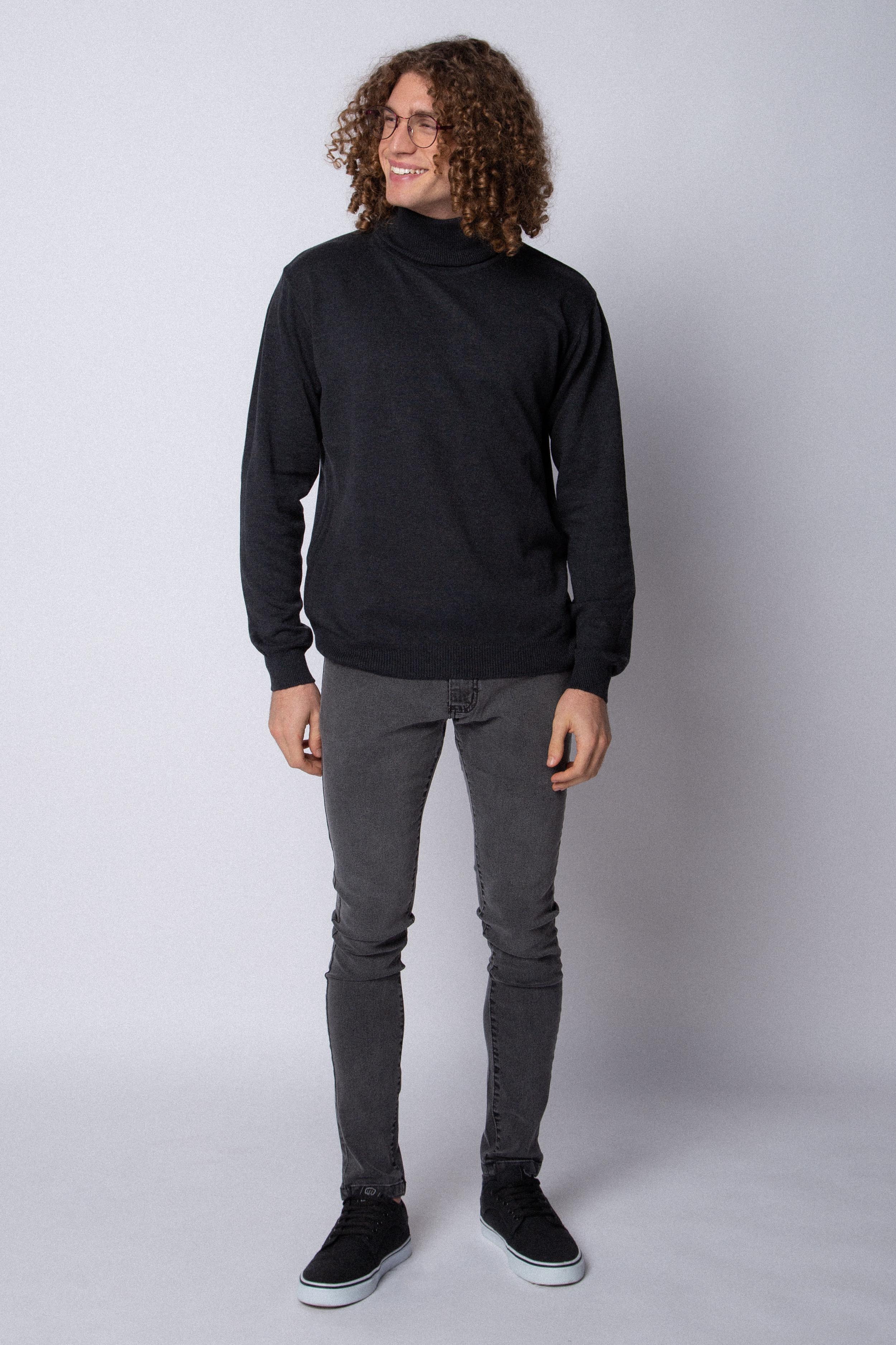 Sweater Polera Paul Negra
