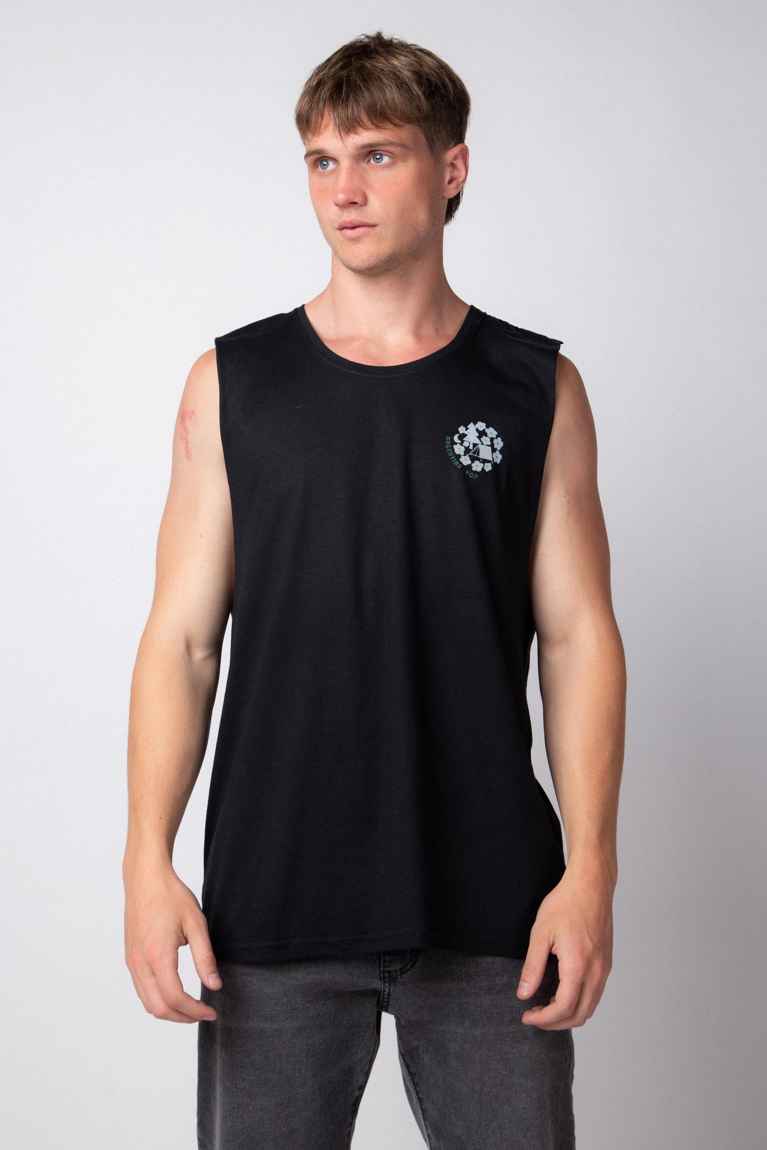 Musculosa Sudadera Alerces Negra