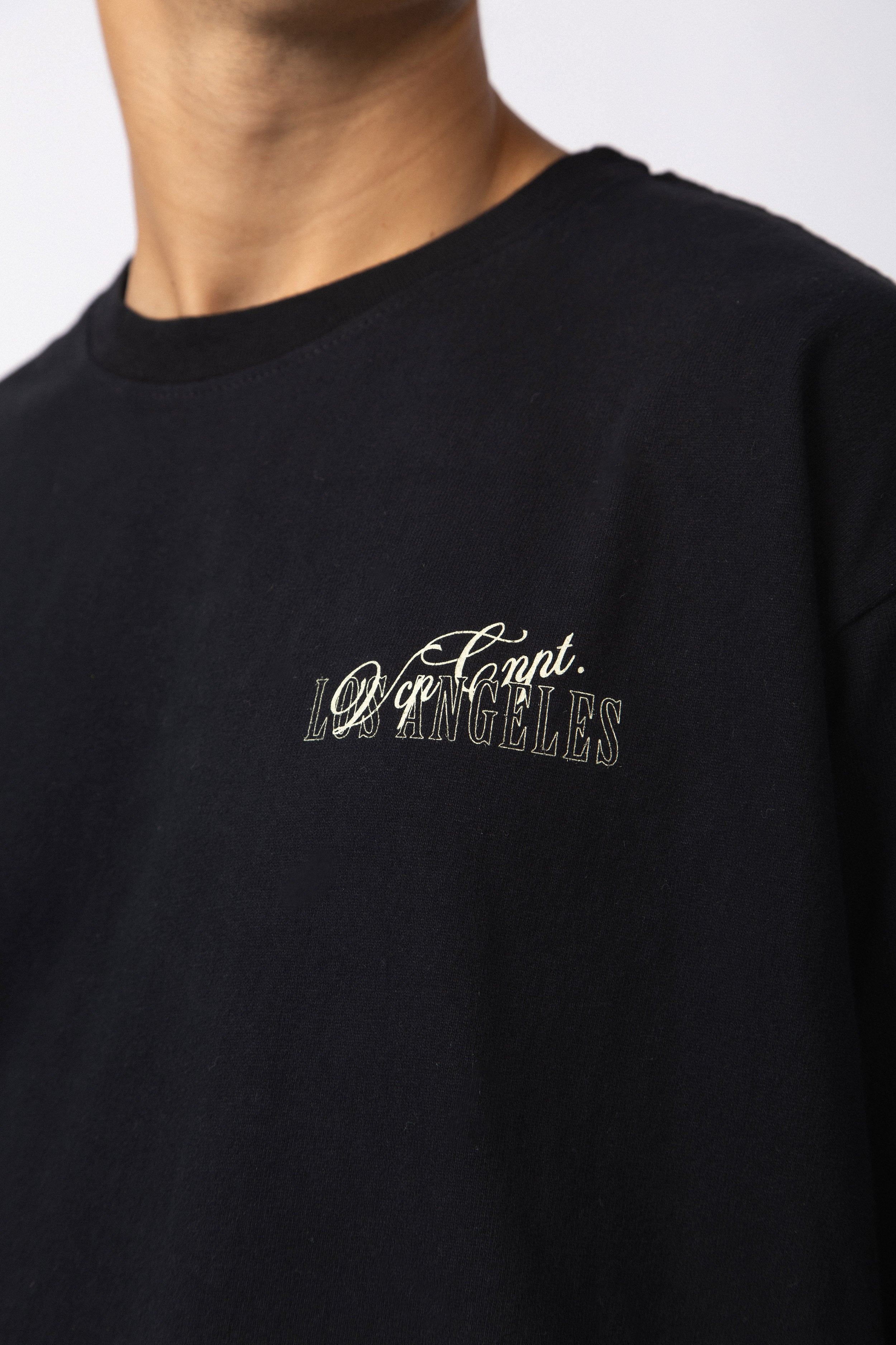 Remera Over Rhy Angeles Negra