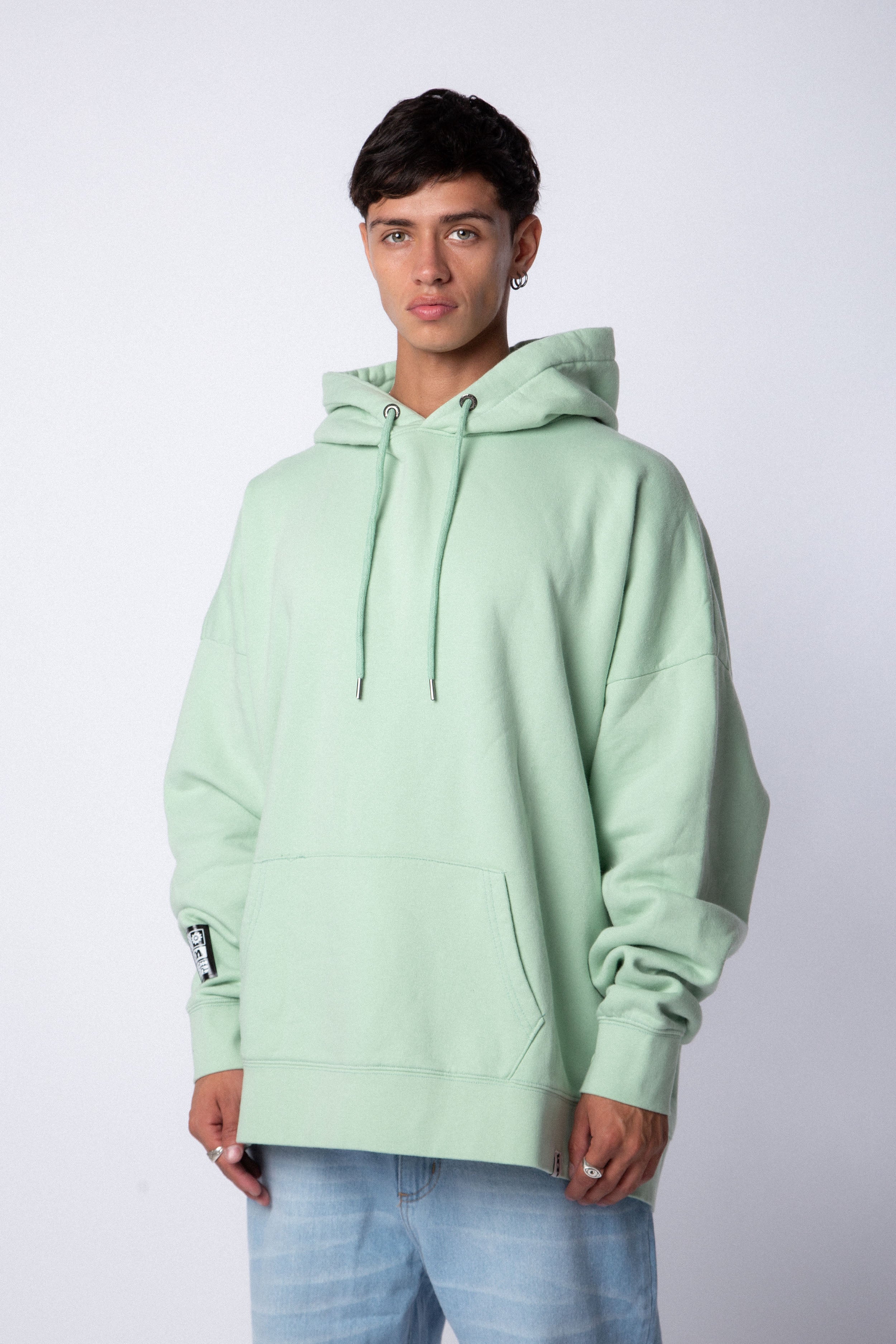 Buzo Canguro Over Regh Aqua