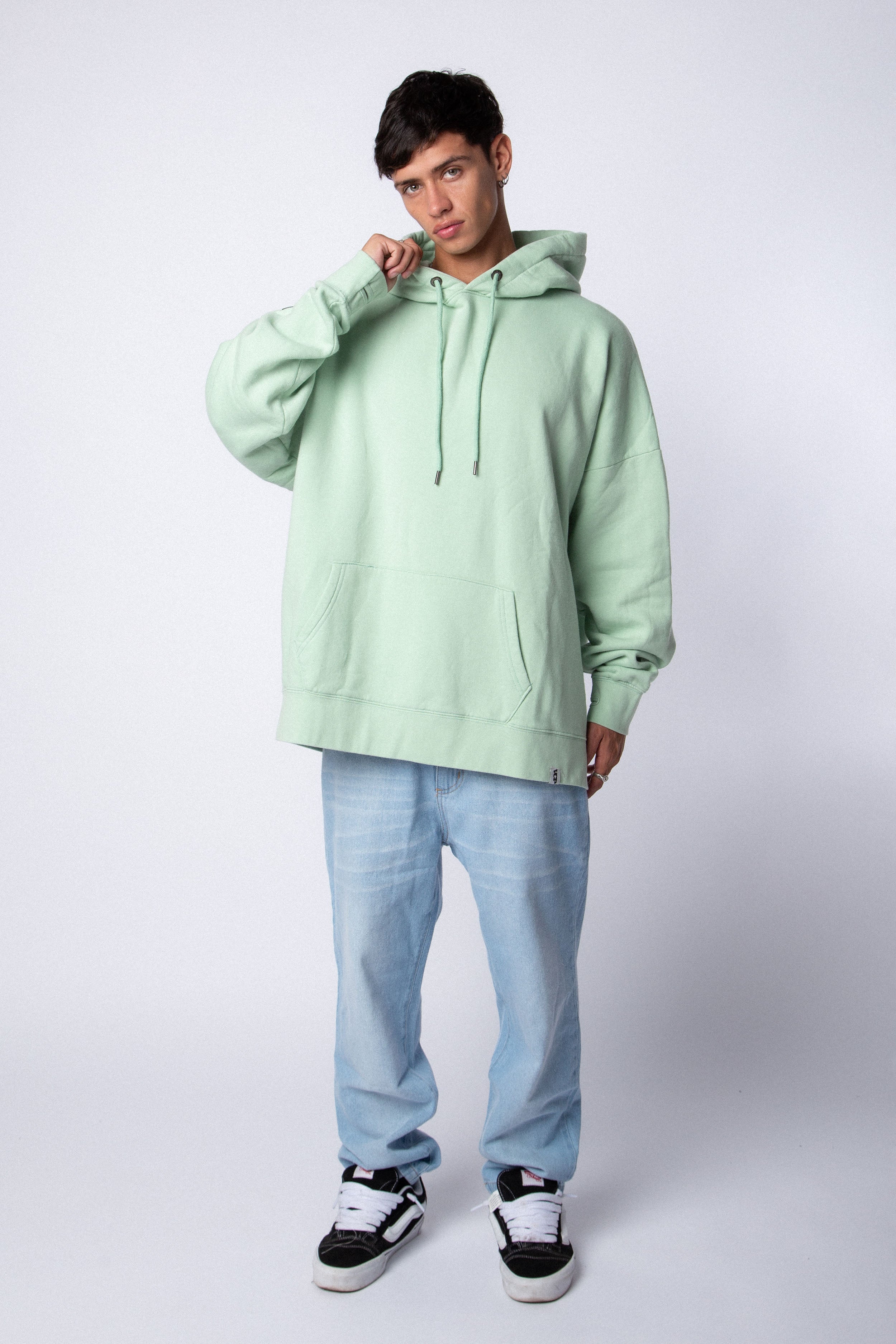 Buzo Canguro Over Regh Aqua