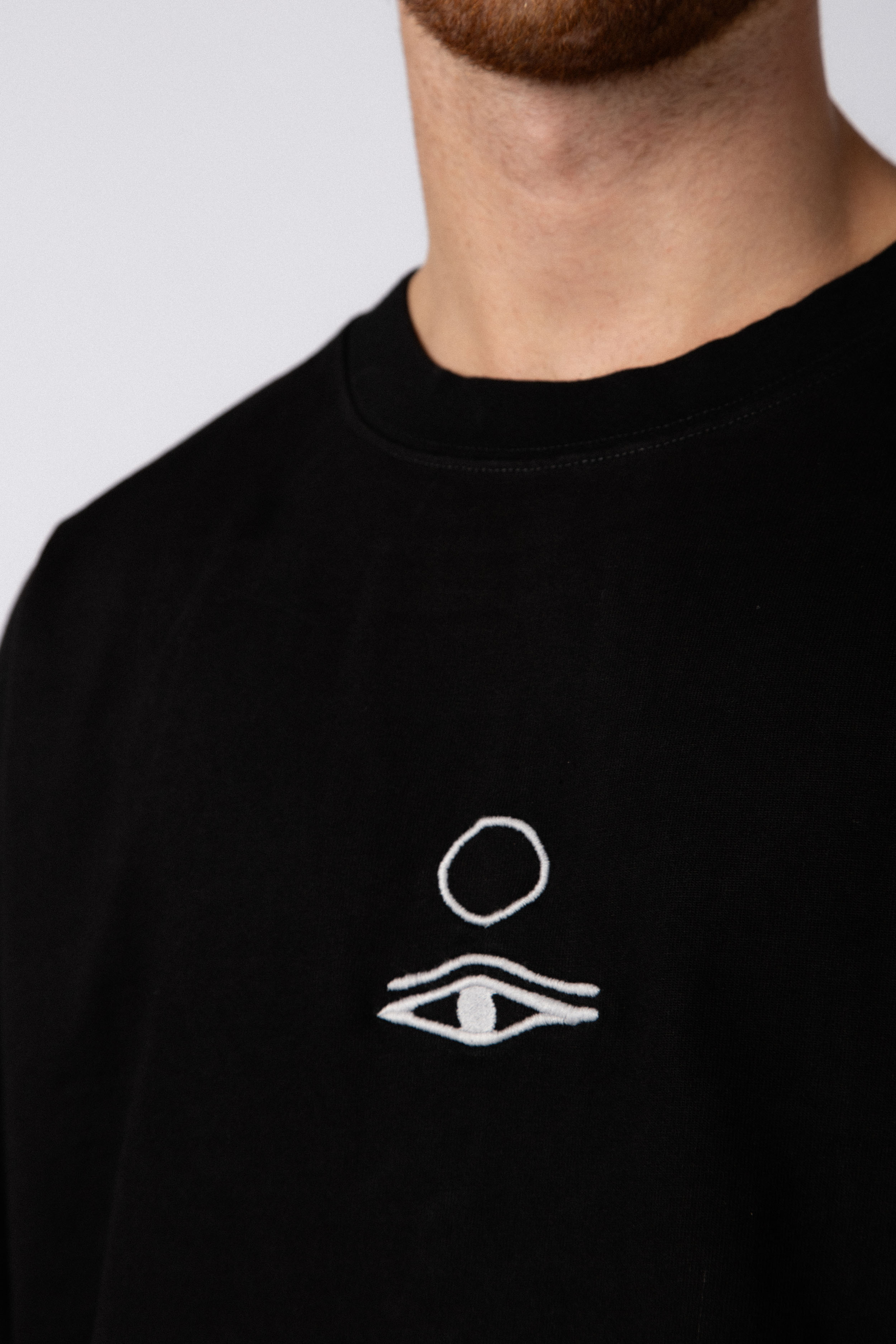 Remera Over GR Asana Negra