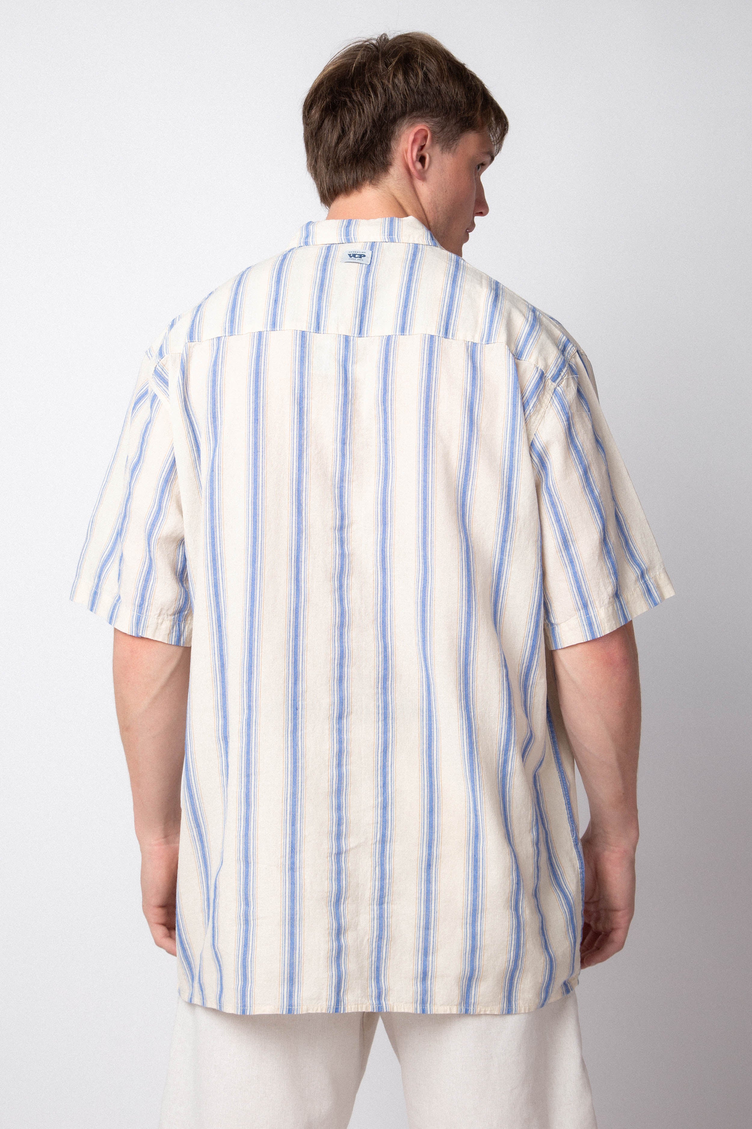 Camisa Manga Corta Noren Azul