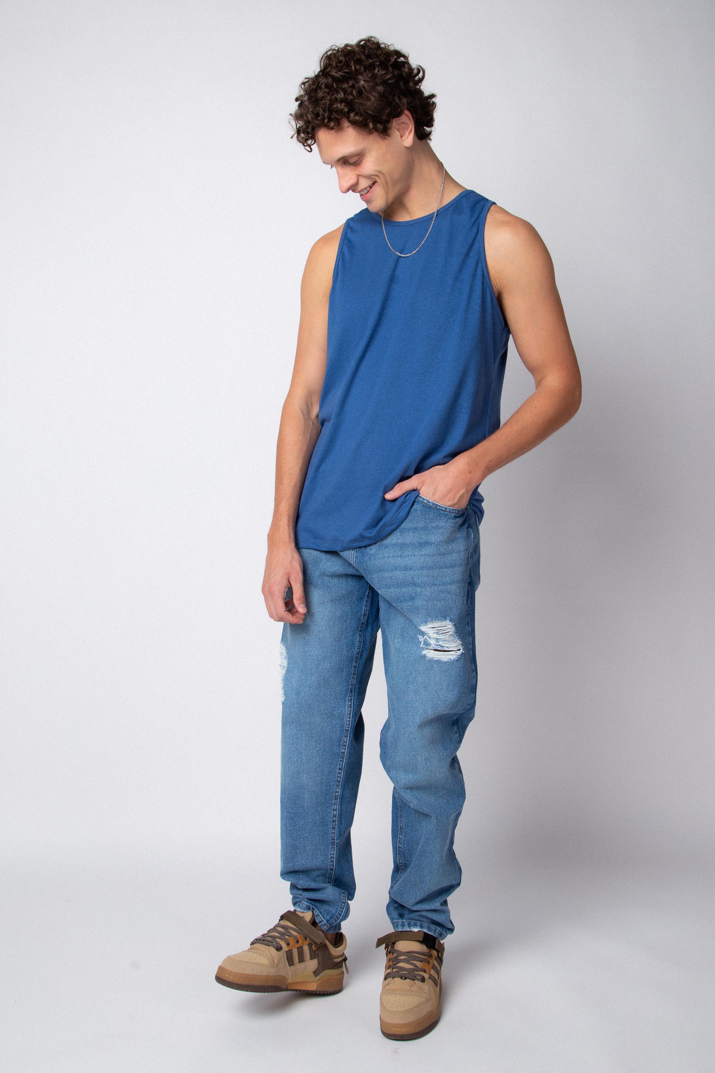 Musculosa Durant Azul