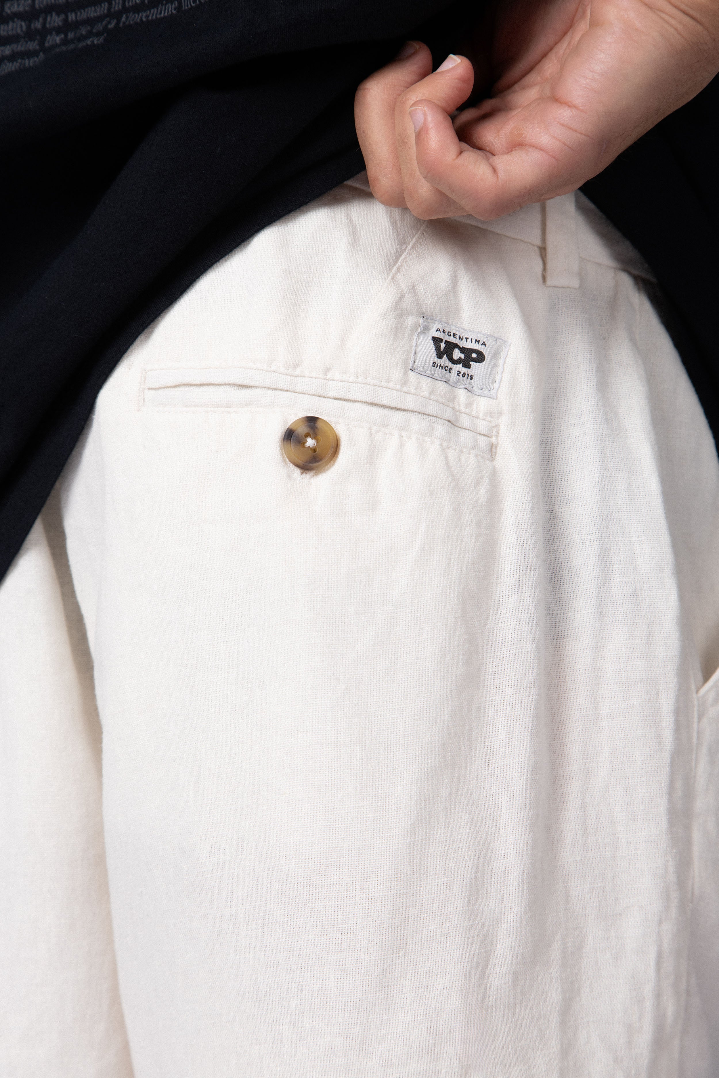 Bermuda Lino Thim Crudo