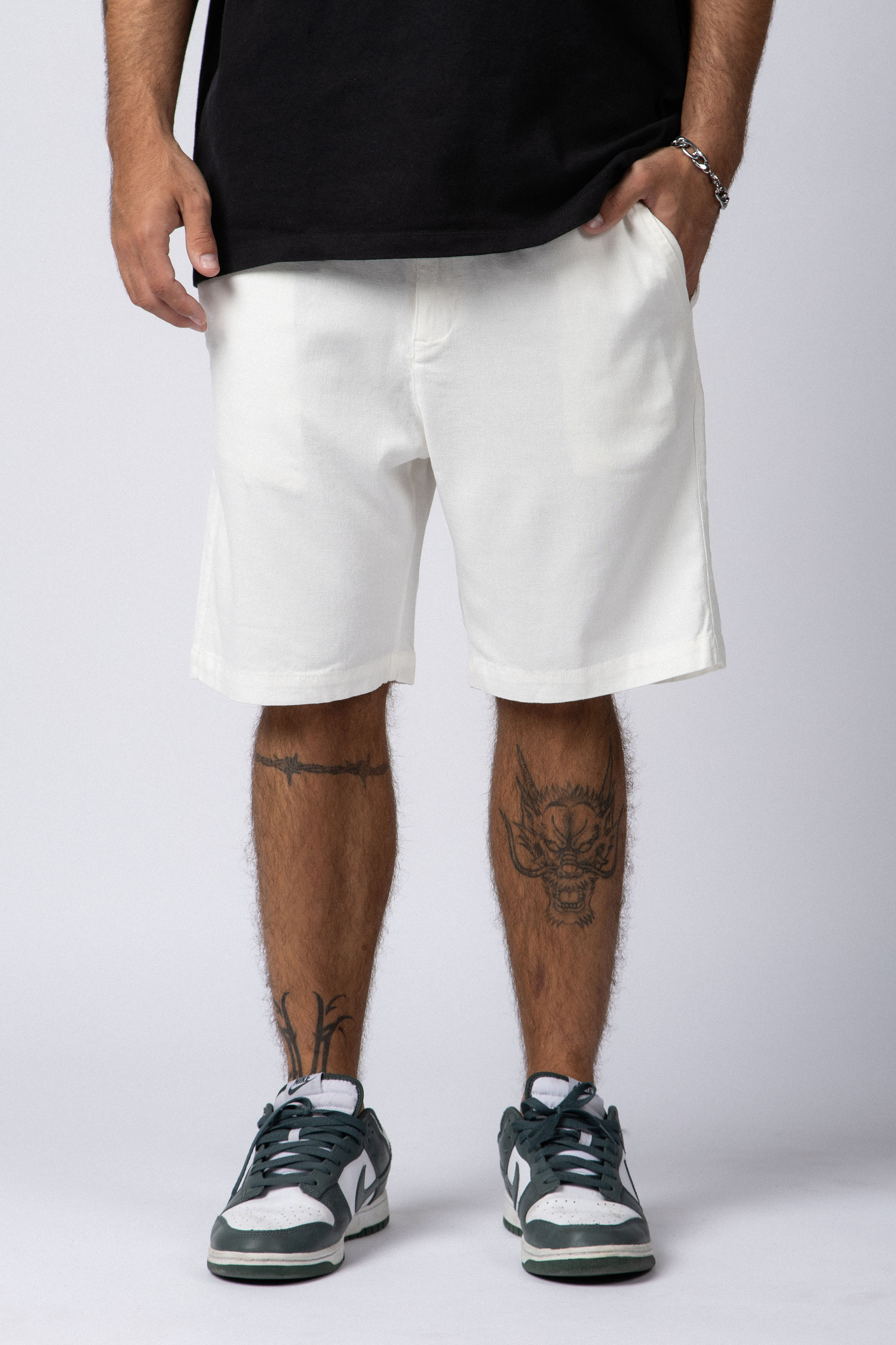 Bermuda Lino Steel Crudo