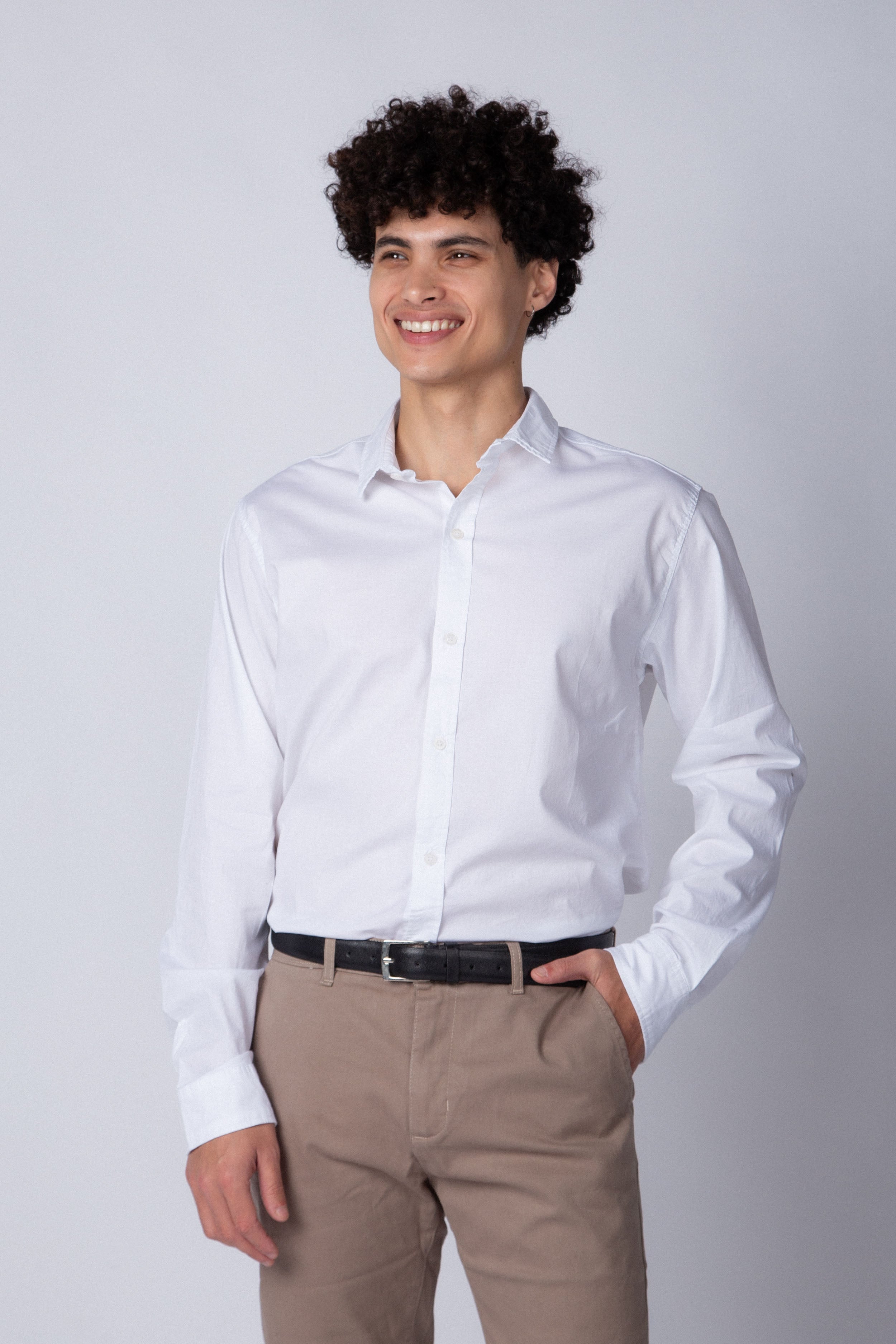 Camisa Manga Larga Clasica Blanca