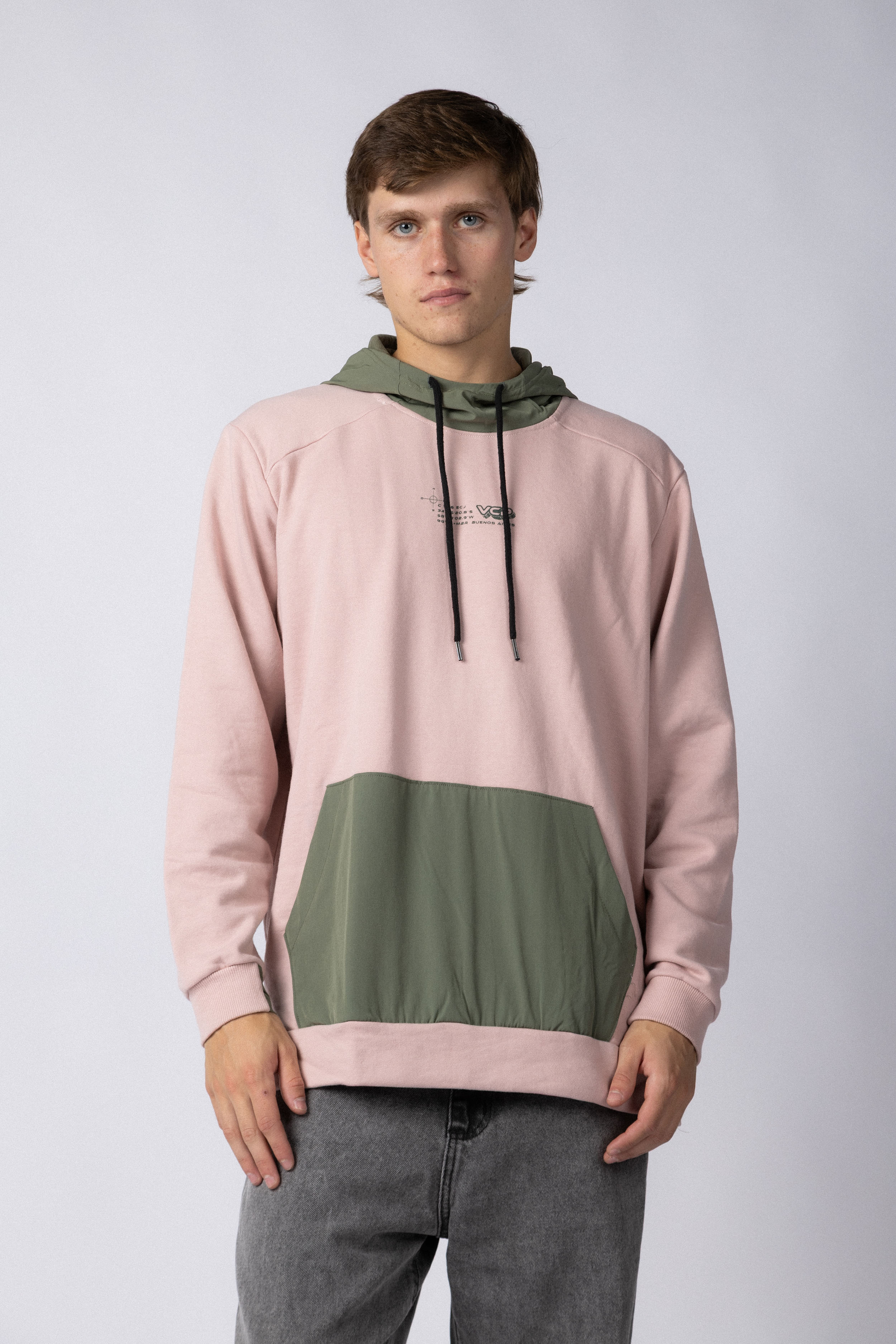 Buzo Canguro Bering Rosa