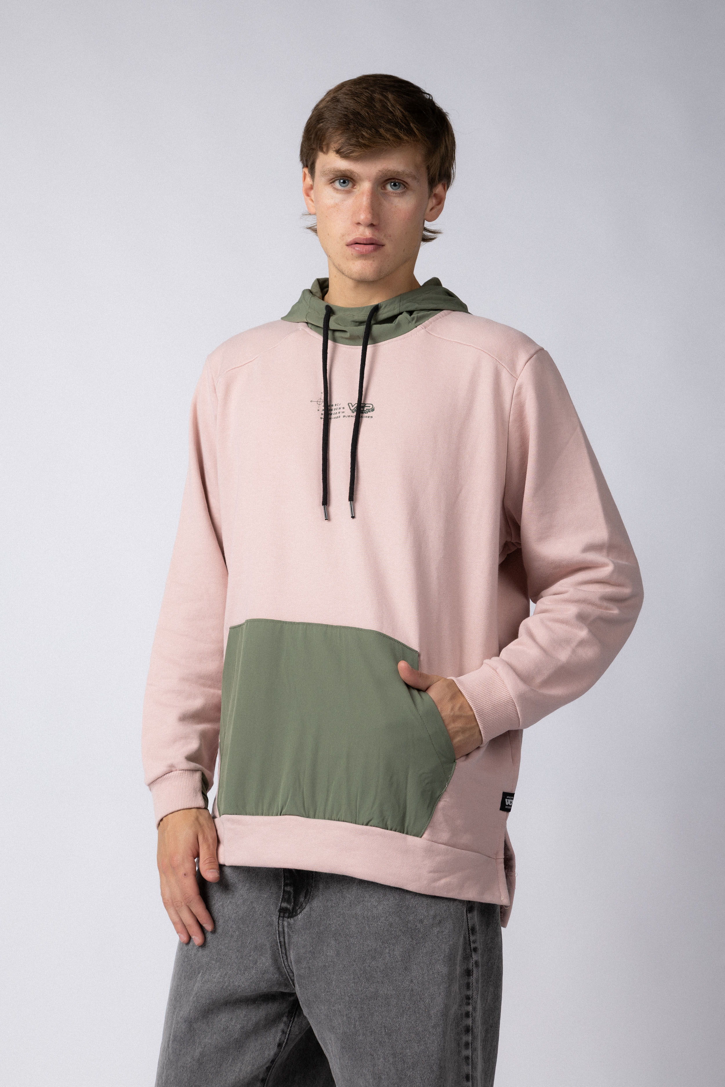 Buzo Canguro Bering Rosa