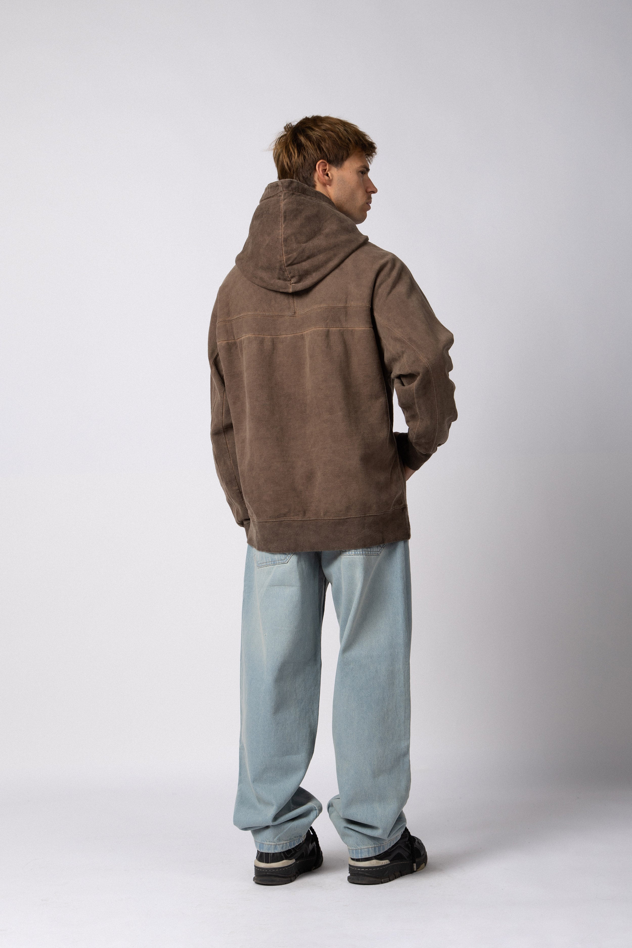 Buzo Canguro Over Alt Choco