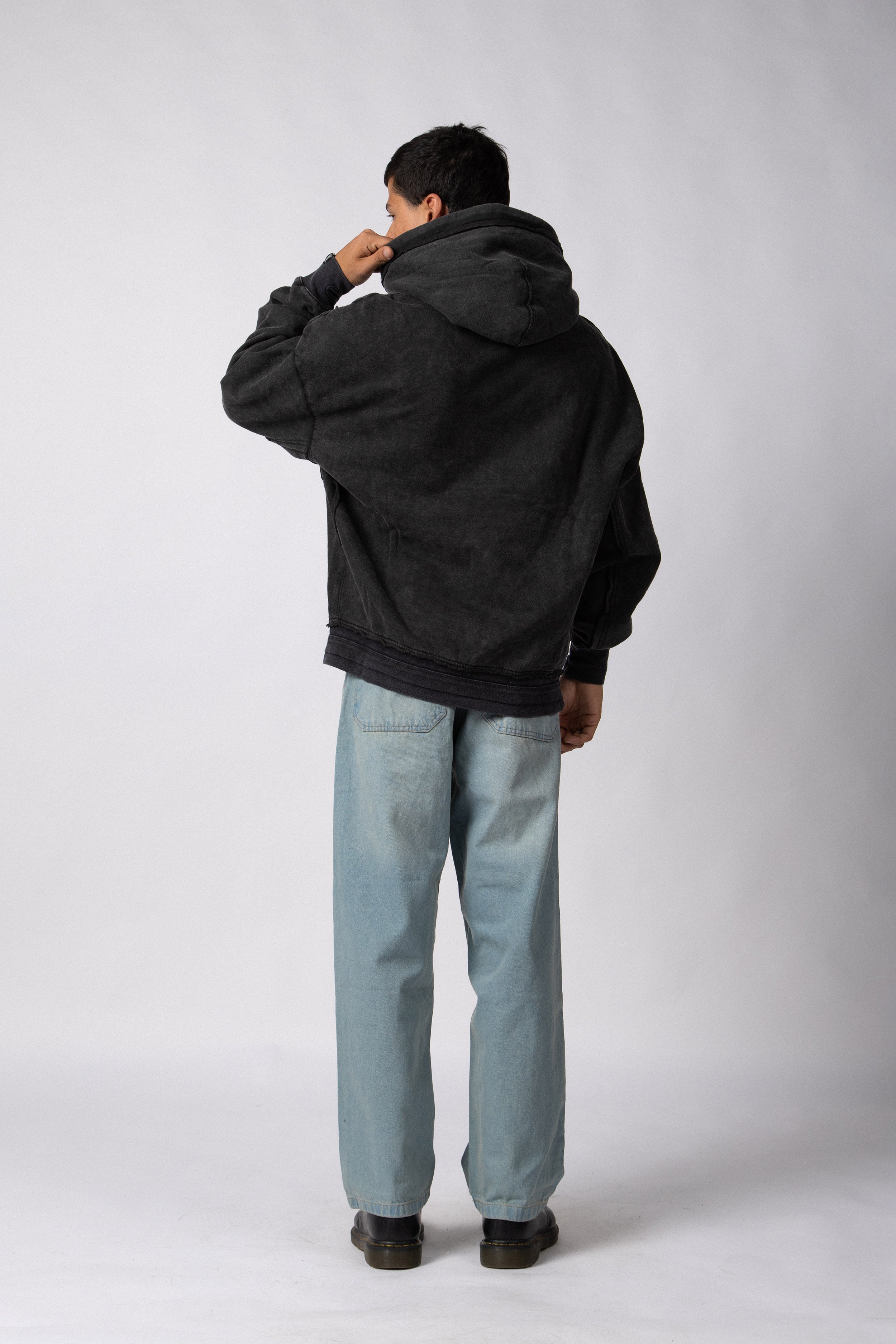 Buzo Canguro Over Blaze Negro