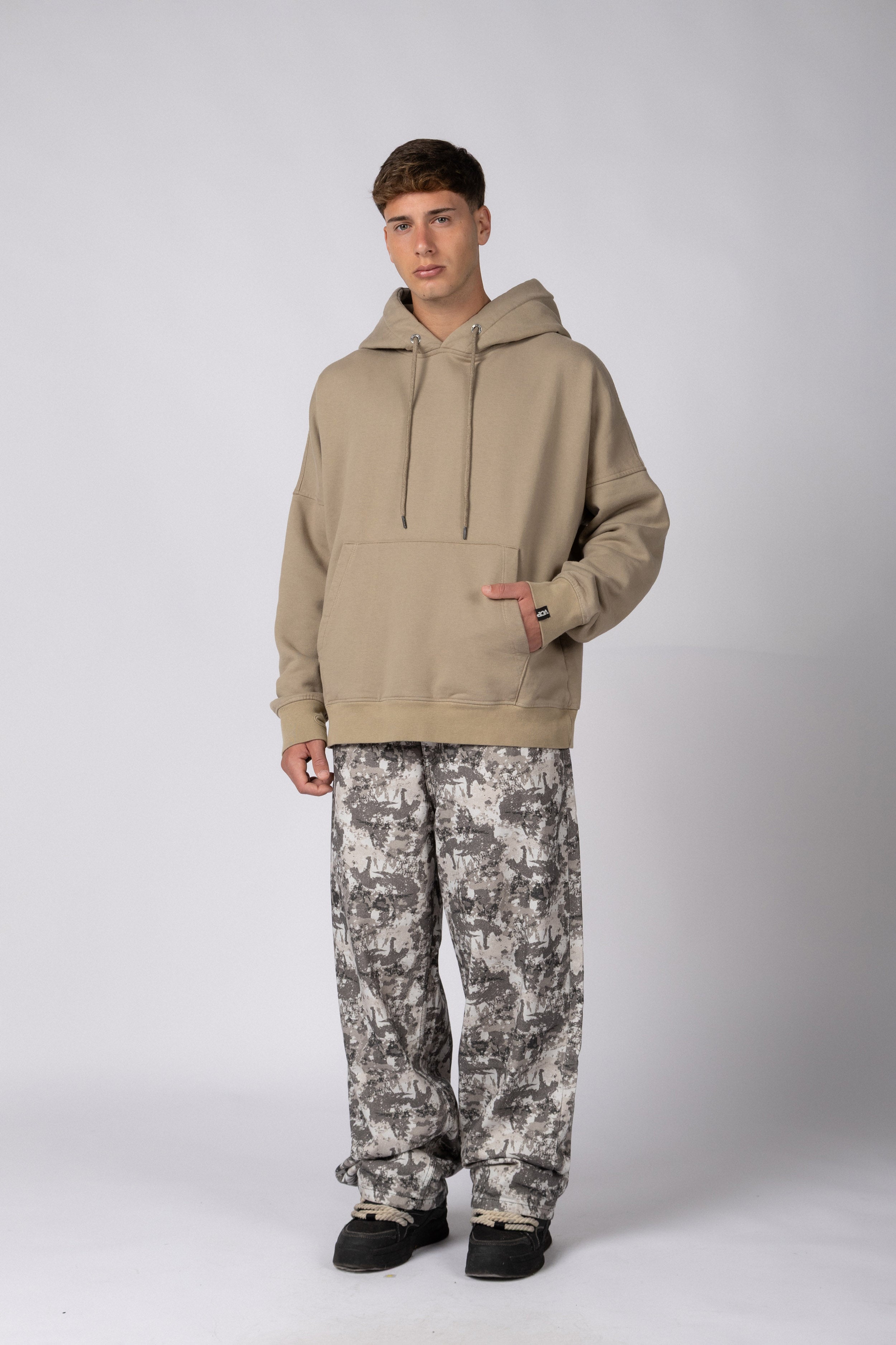 Buzo Canguro Orza Beige