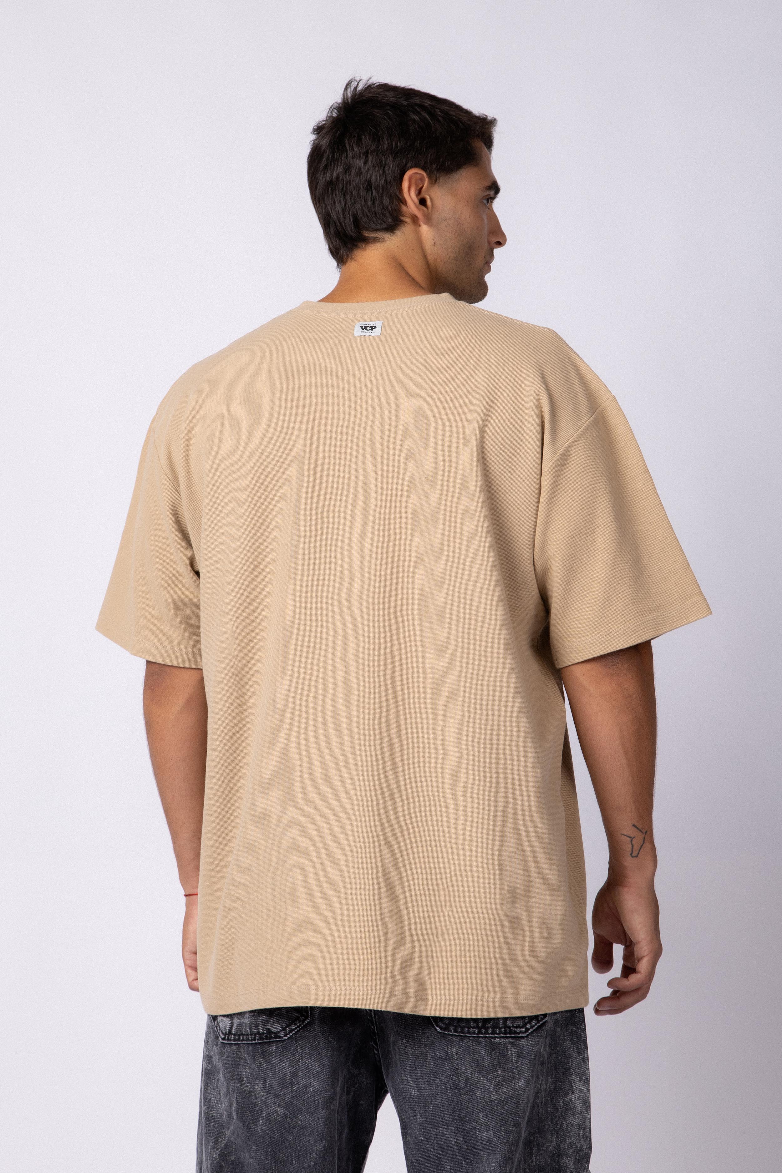 Remera Over Fylo Beige