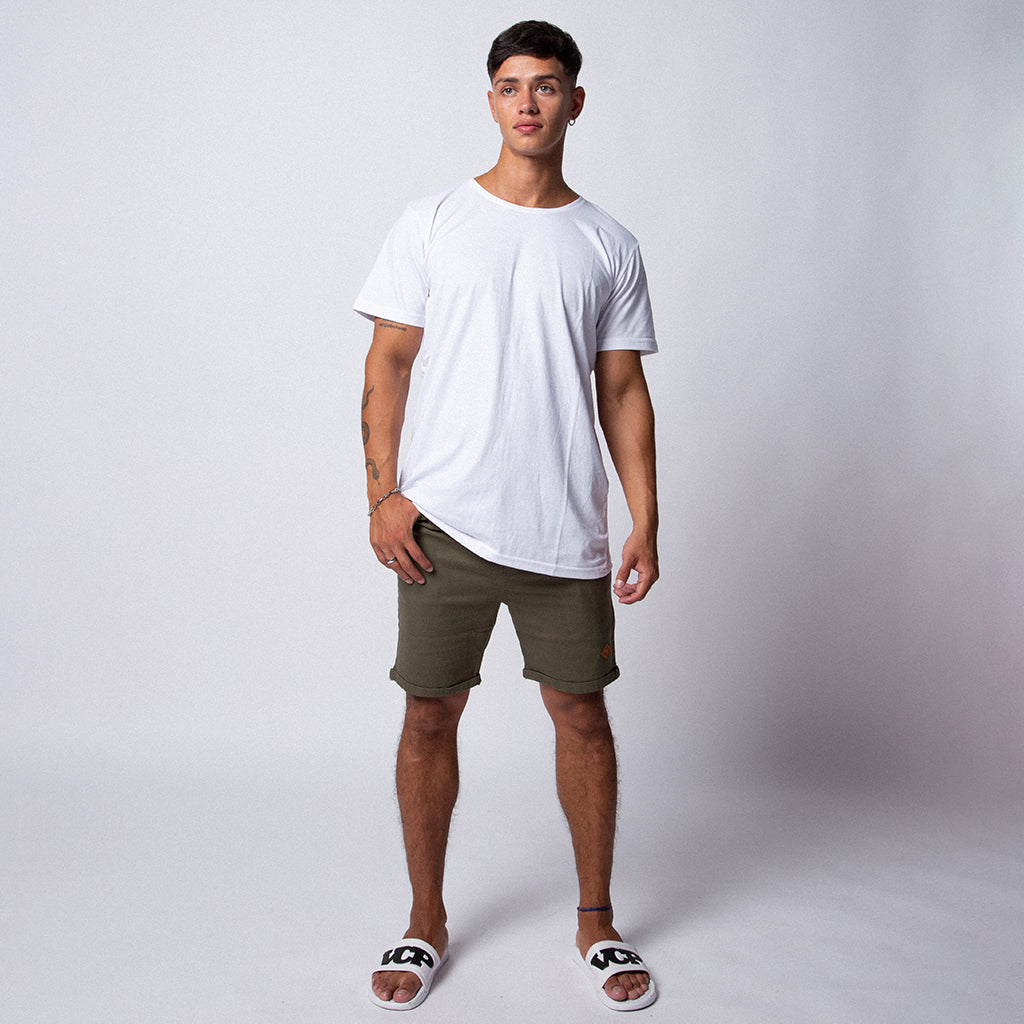 Bermuda Jogger Gabardina Militar