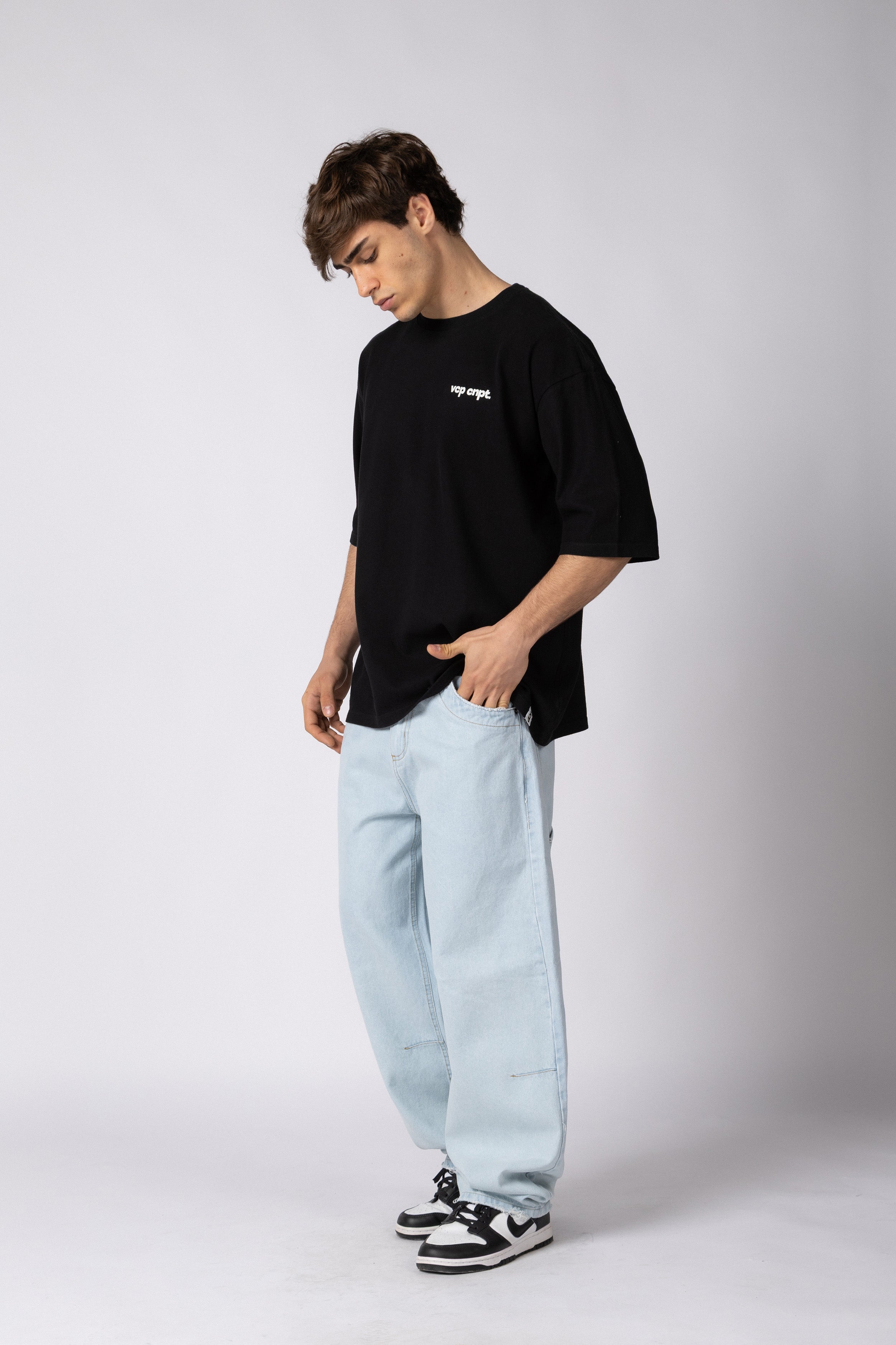 Jean Baggy Frox Bicolor Blue