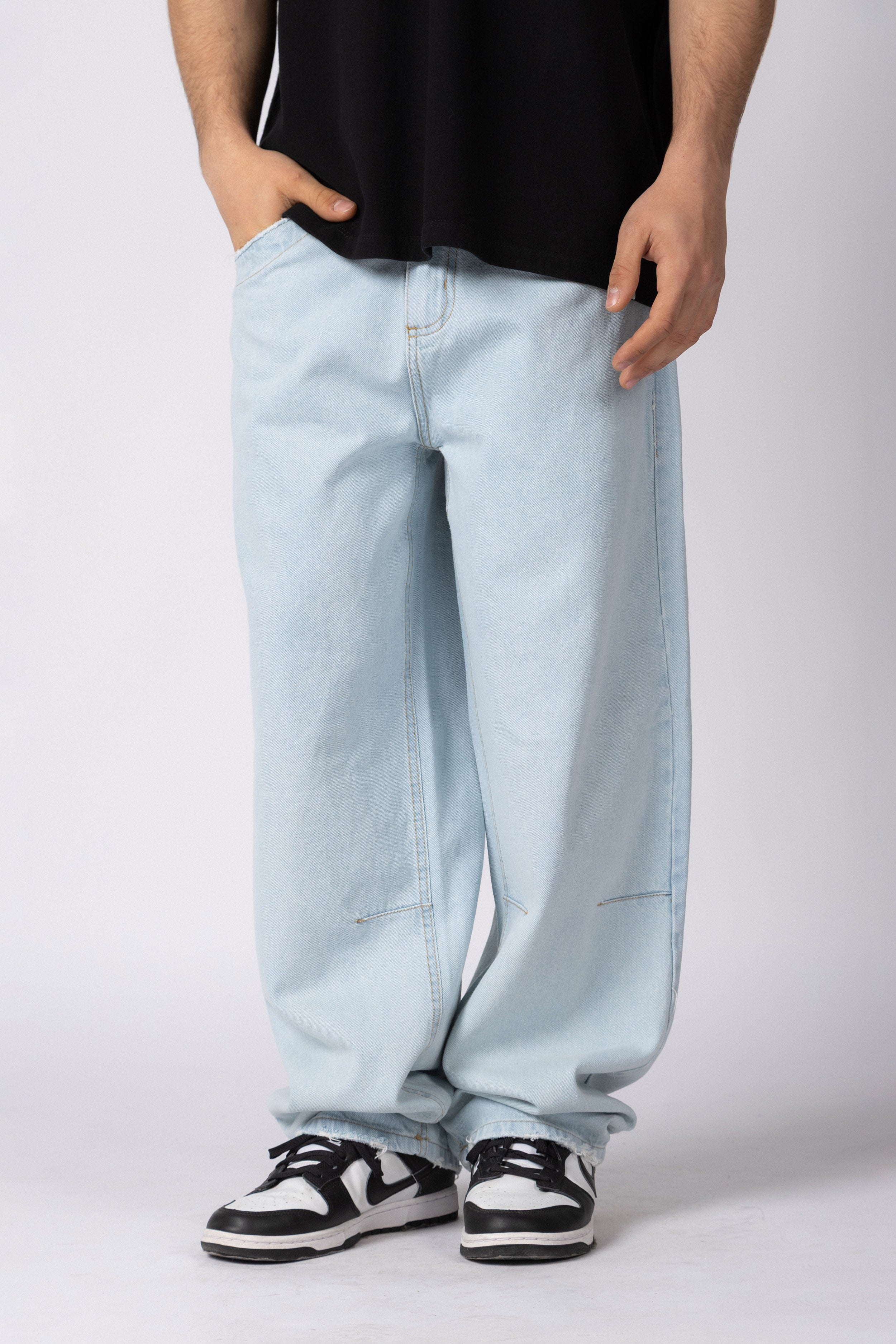 Jean Baggy Frox Bicolor Blue