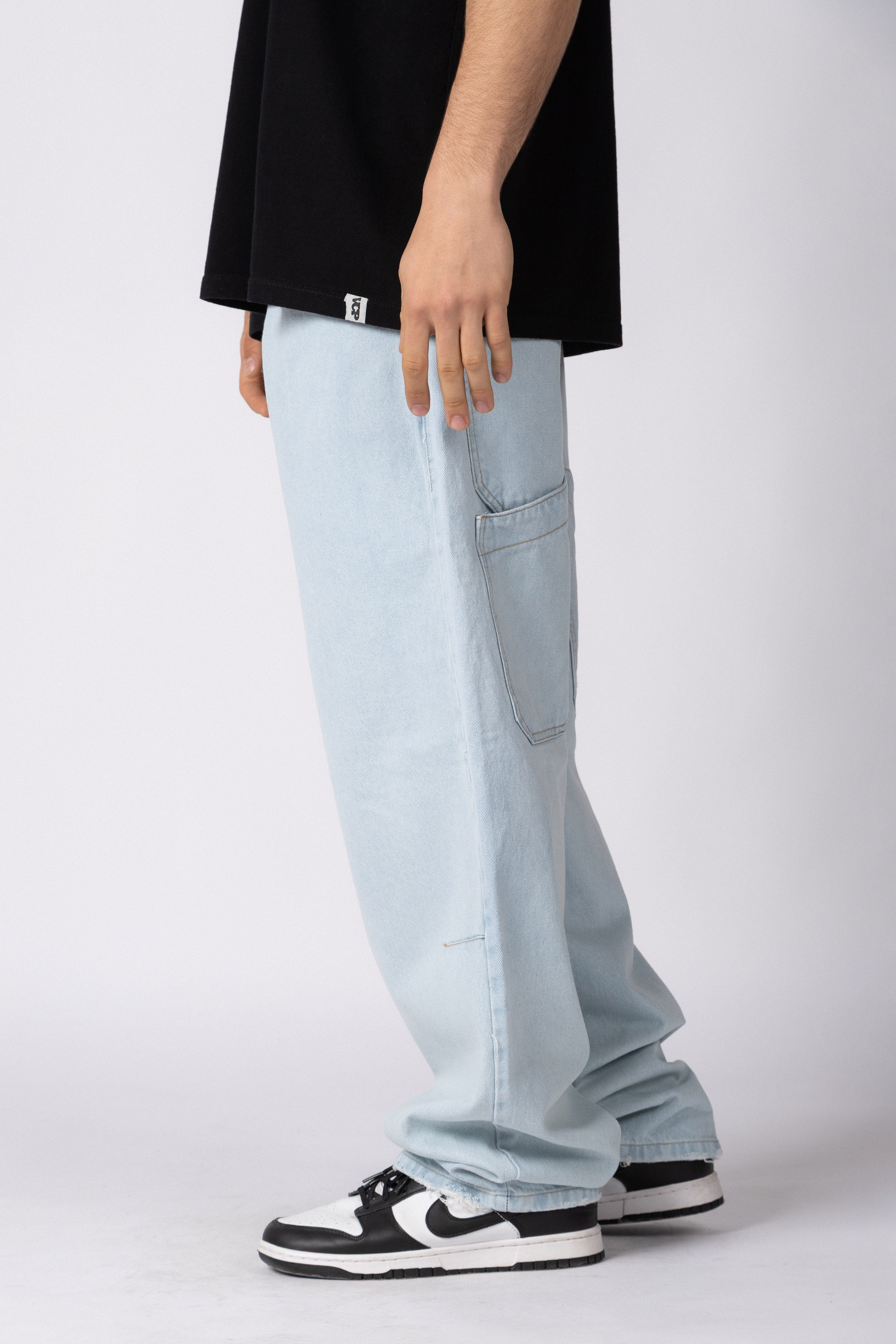 Jean Baggy Frox Bicolor Blue