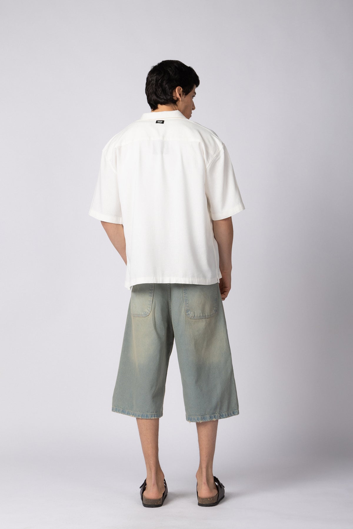 Camisa Manga Corta Lino Rukan Blanca