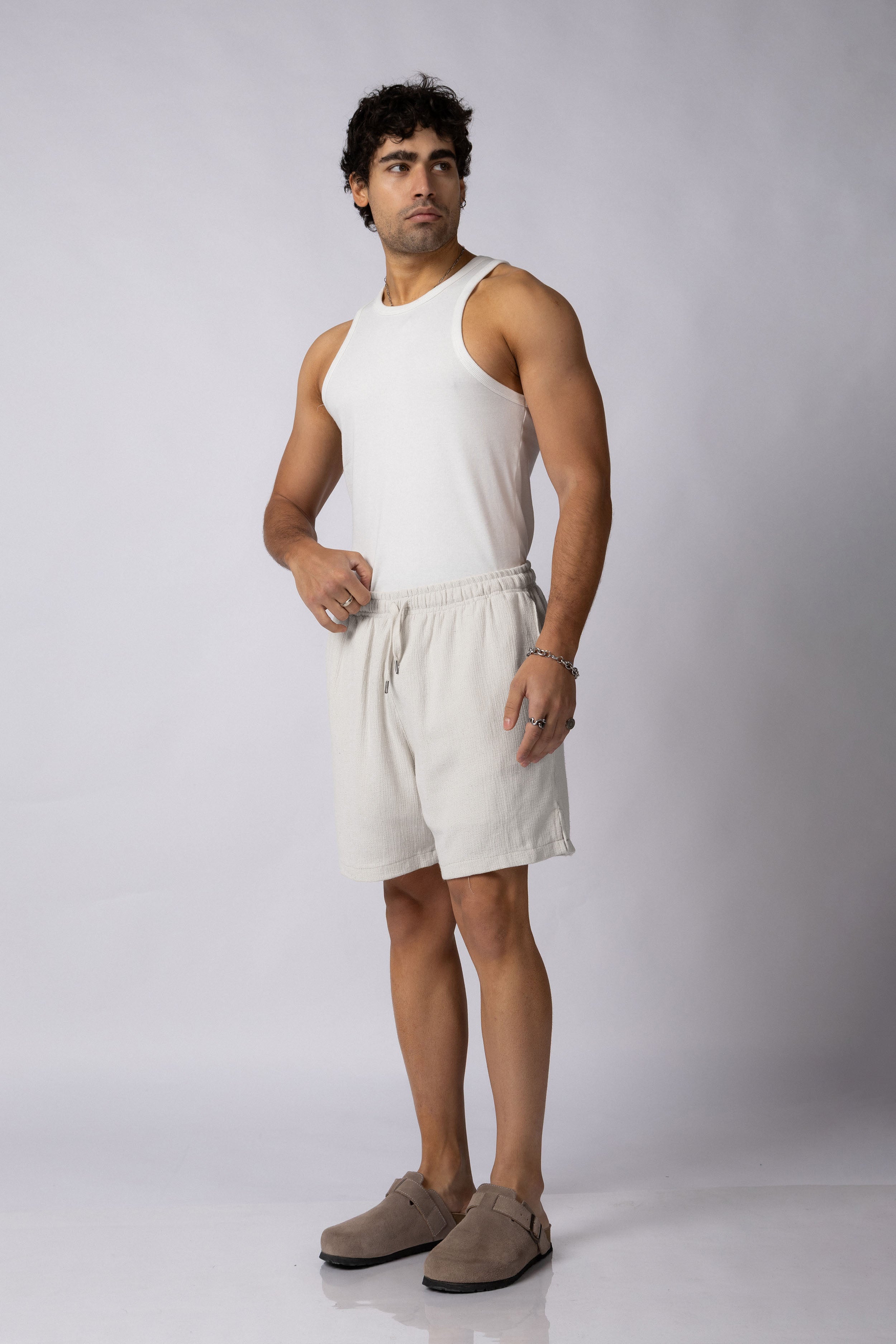 Bermuda Lino Fox Blanca