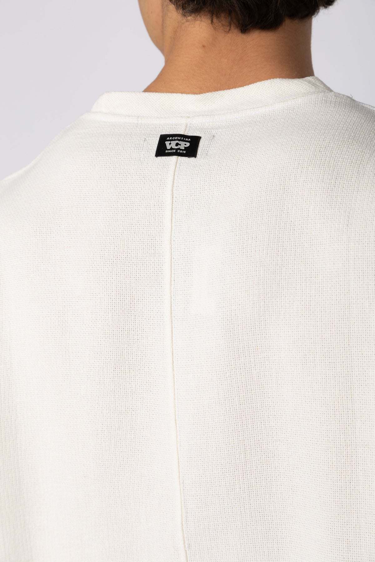 Remera Over Lino Rivo Blanca