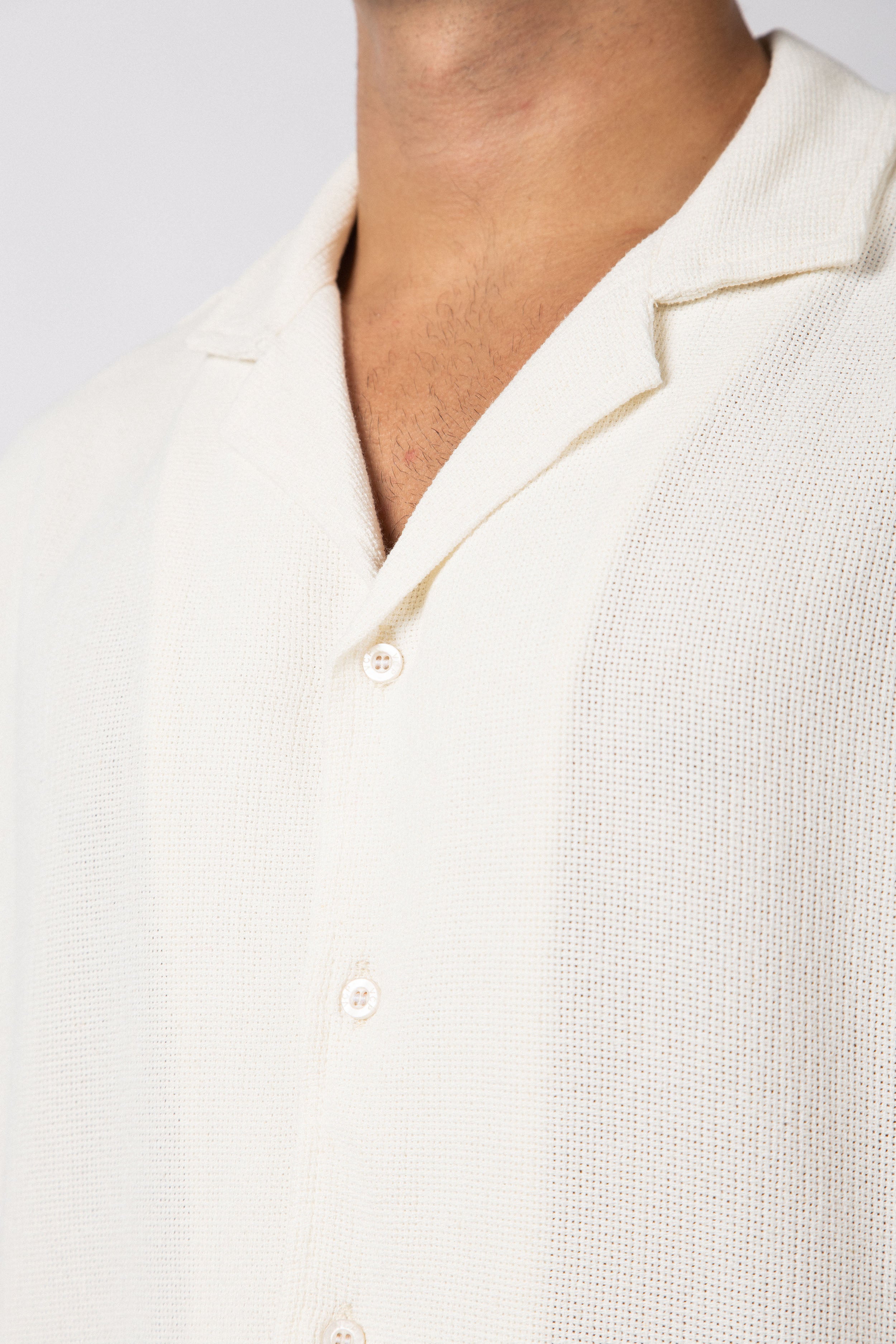 Camisa Manga Corta Lino Mont Blanca