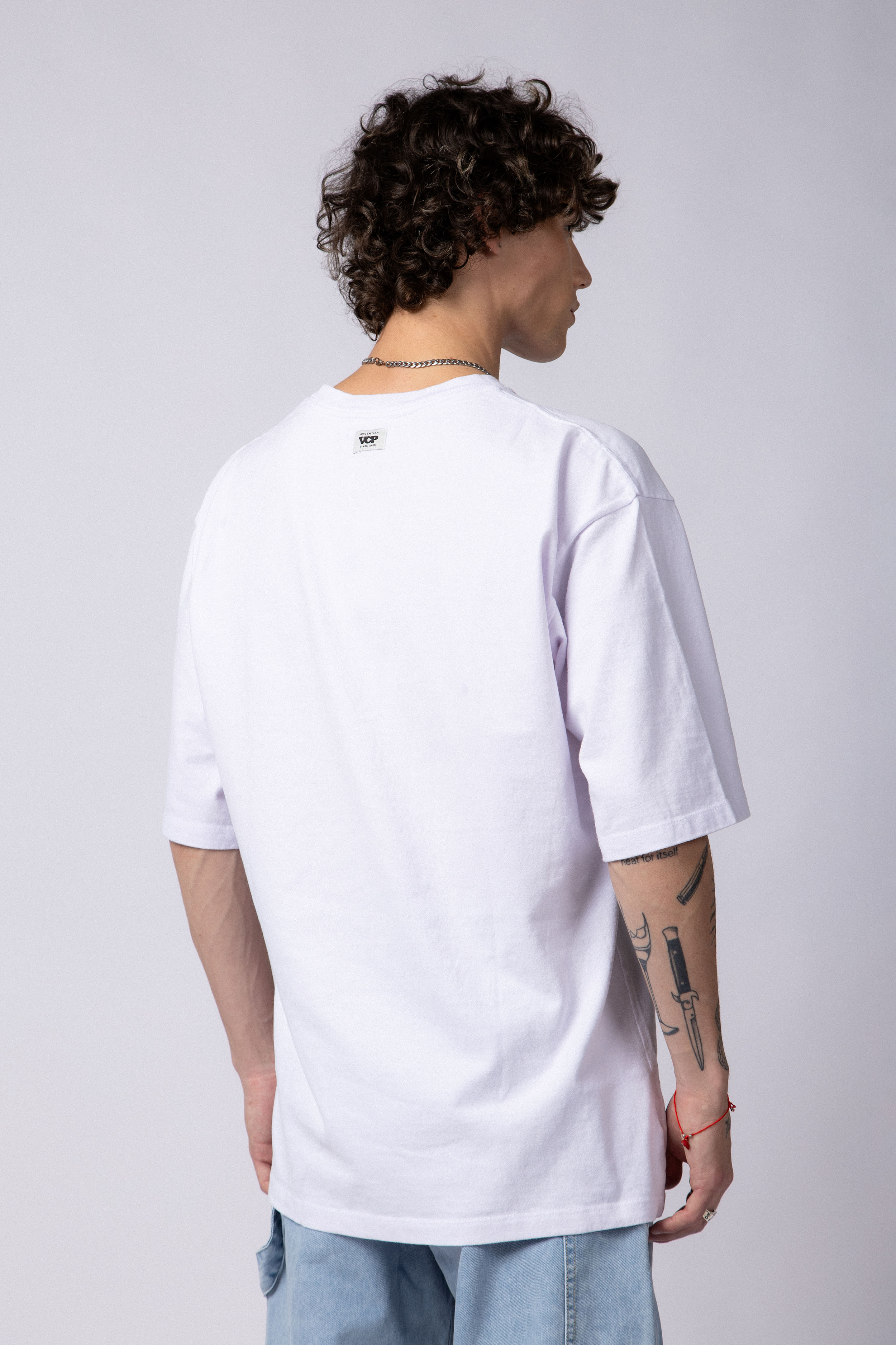 Remera Over Carl Blanca