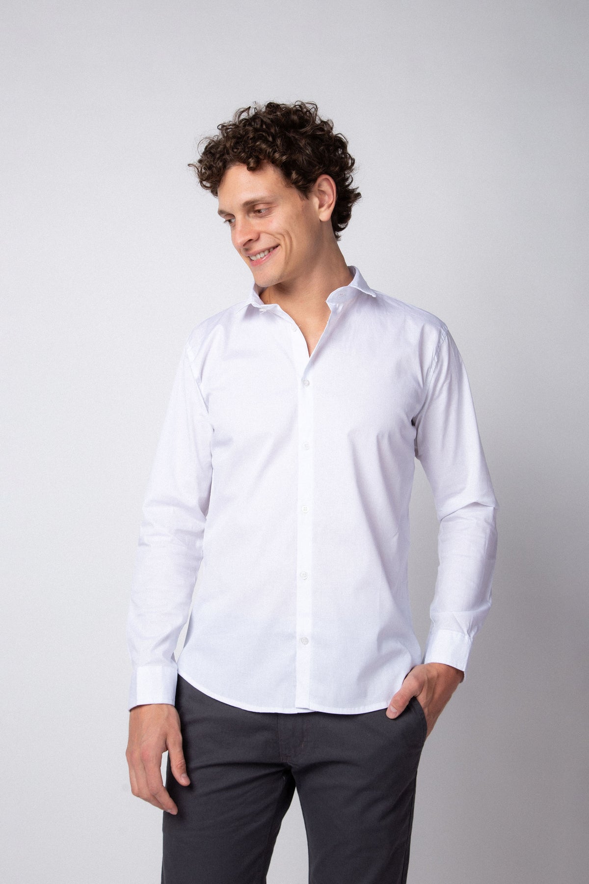 Camisa Manga Larga Base Blanca
