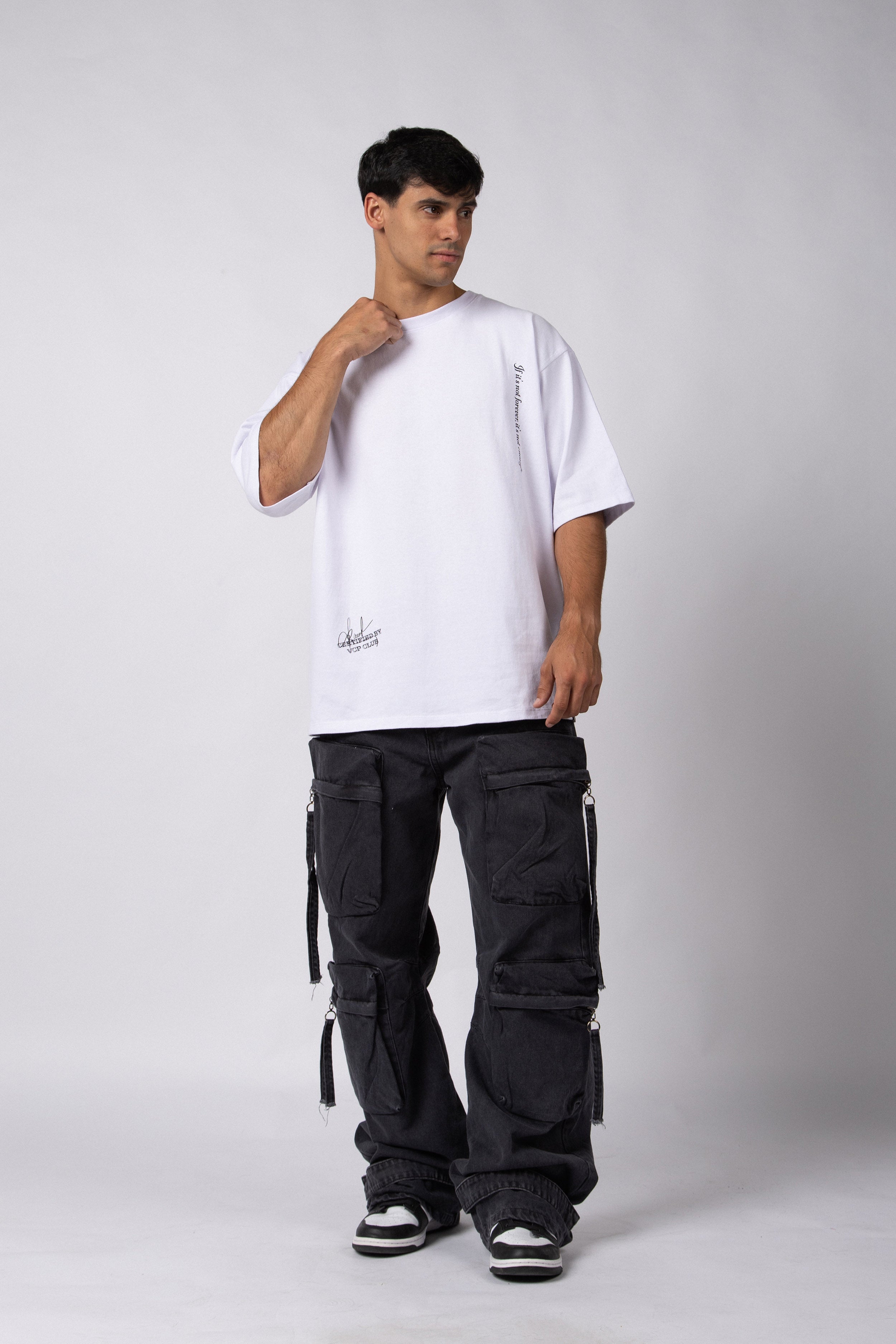 Remera Over Rhy Bling Blanca