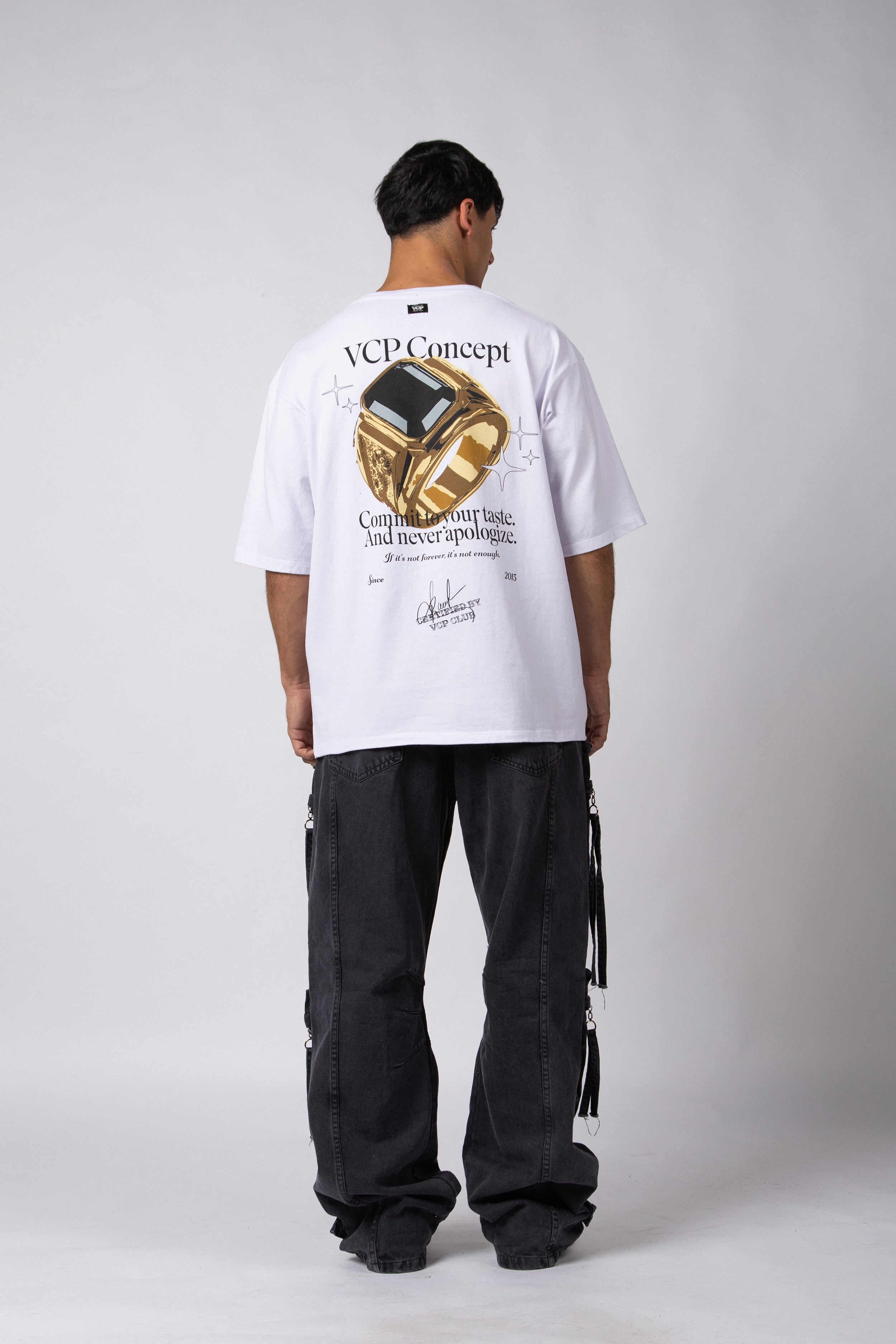 Remera Over Rhy Bling Blanca