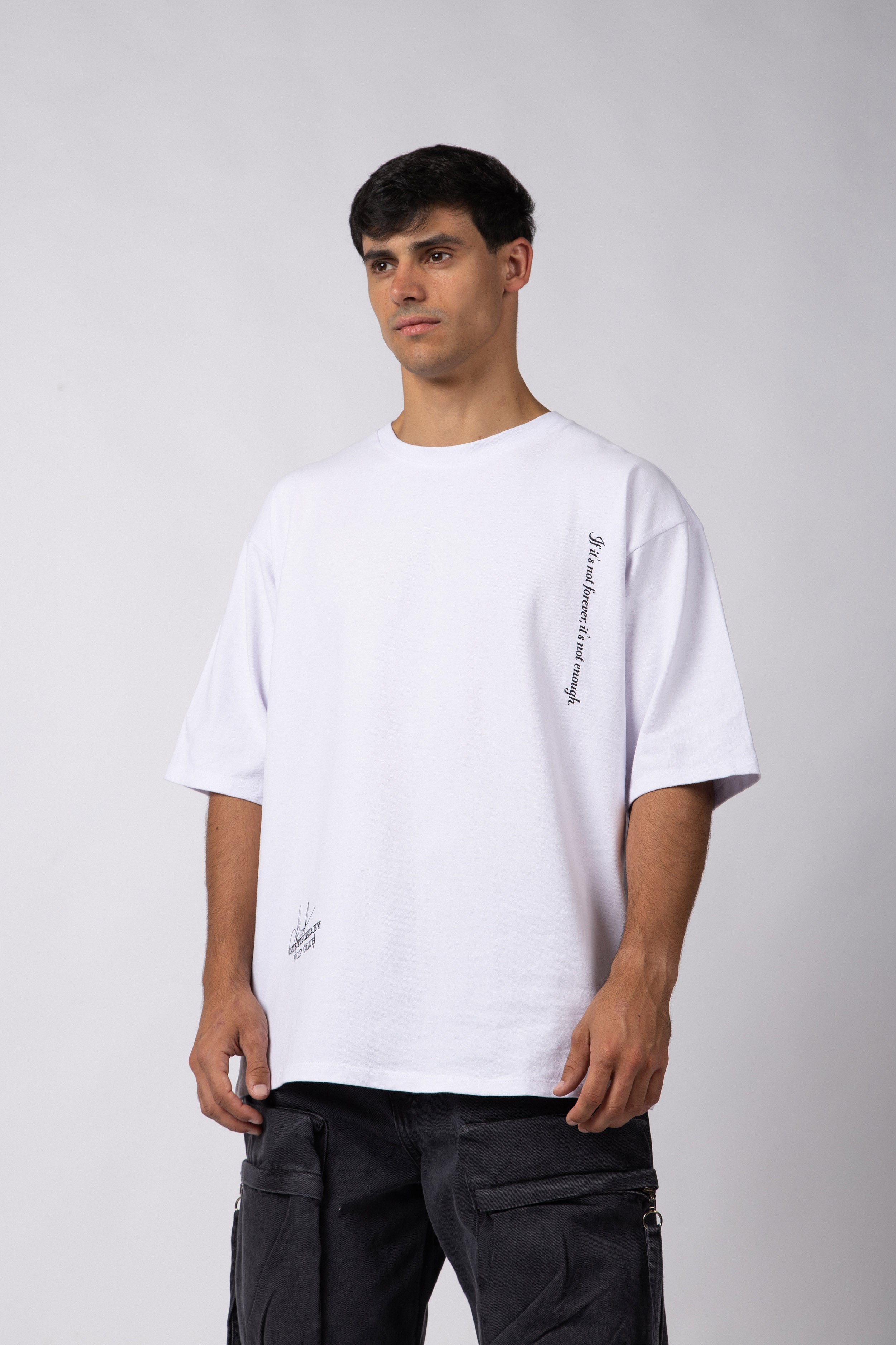 Remera Over Rhy Bling Blanca