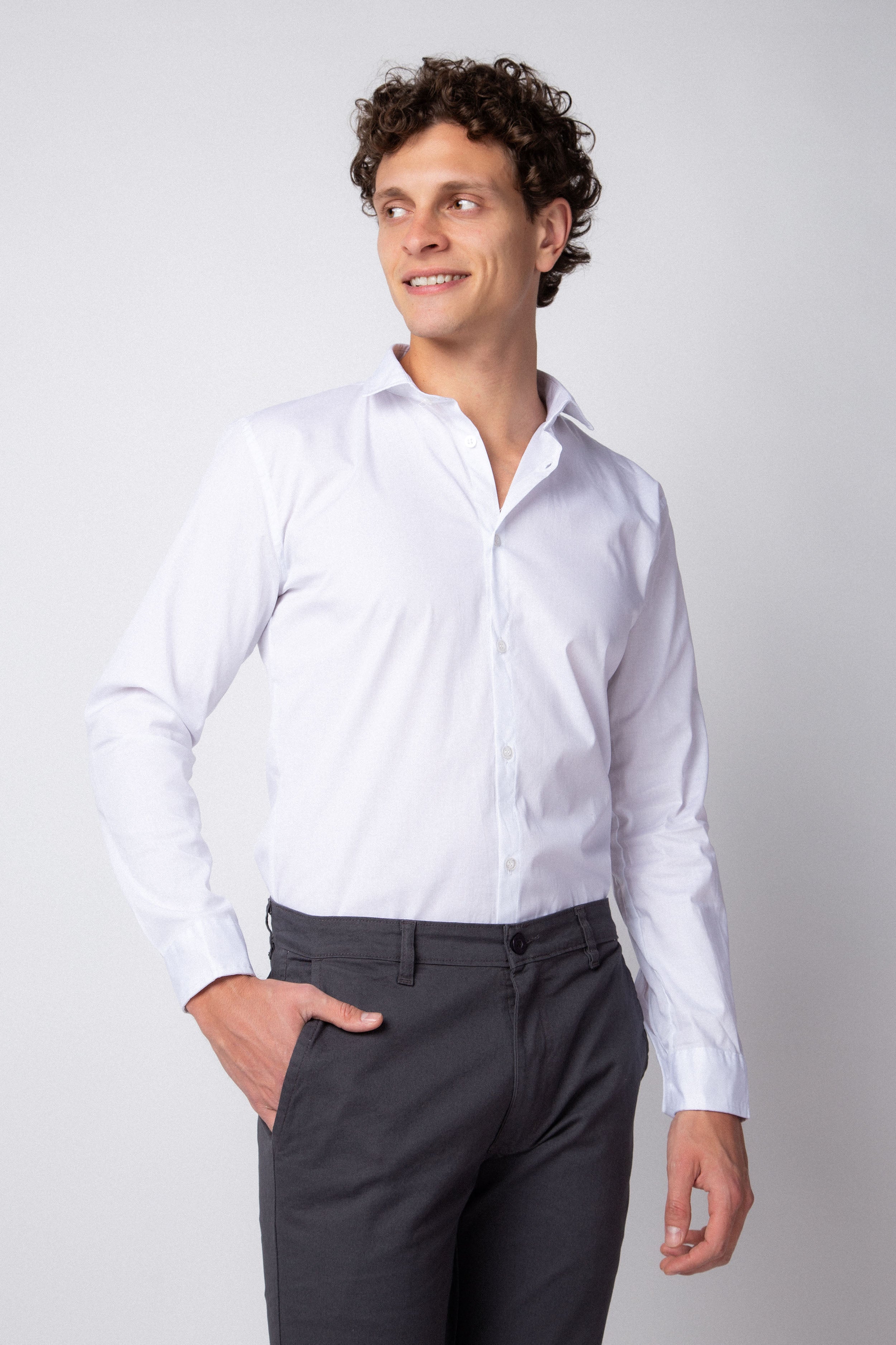 Camisa Manga Larga Base Blanca