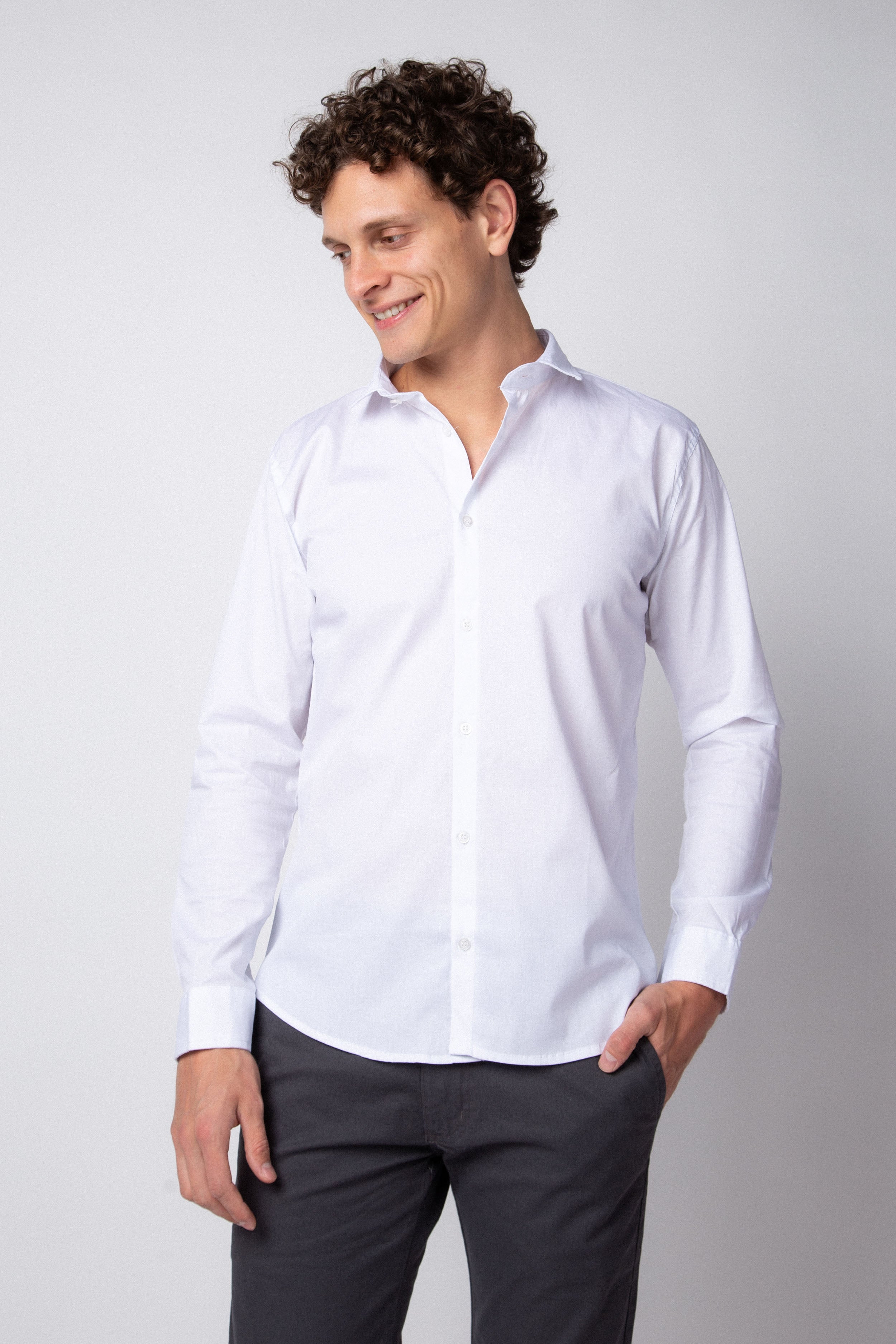 Camisa Manga Larga Base Blanca