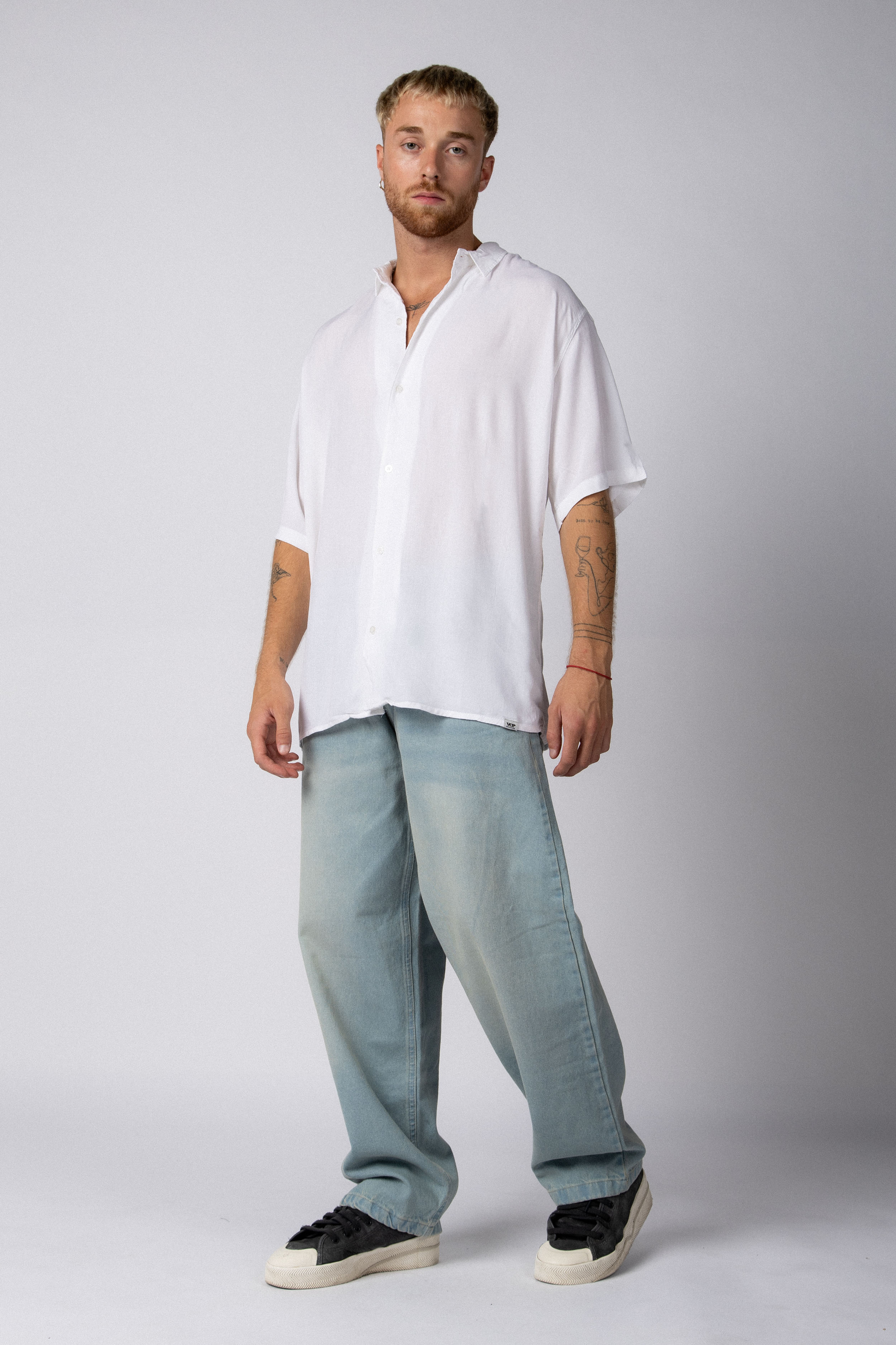 Camisa Manga Corta Kalf Blanca