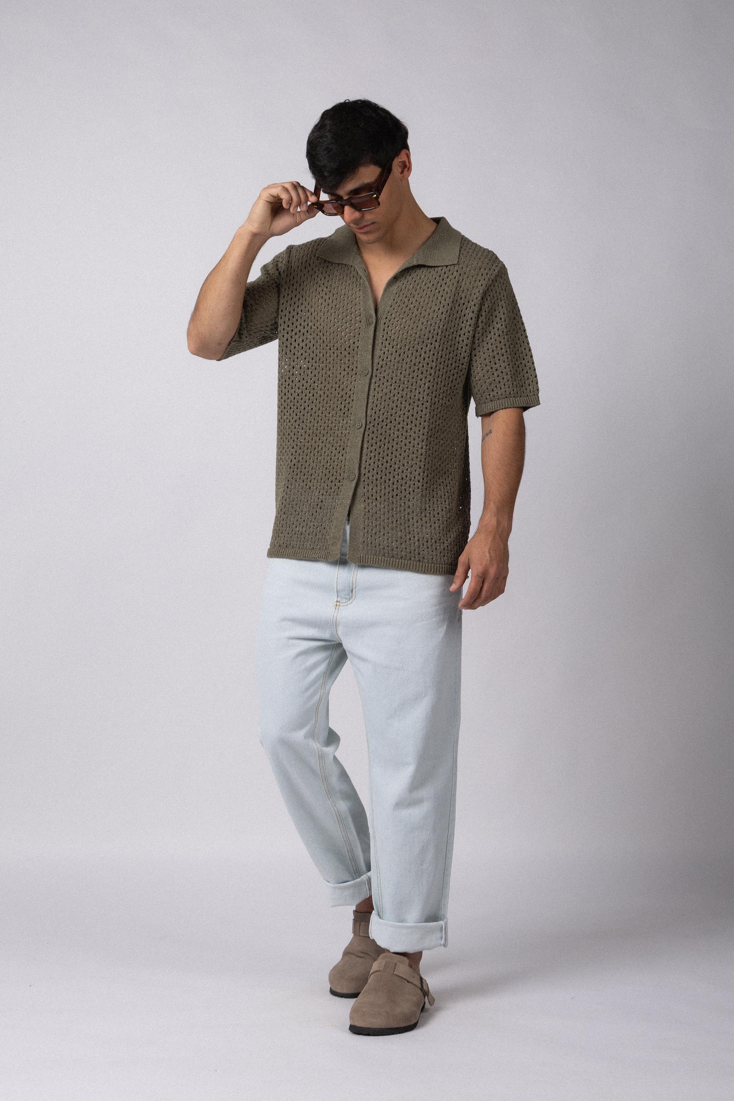 Camisa Manga Corta Tejida Lumen Militar