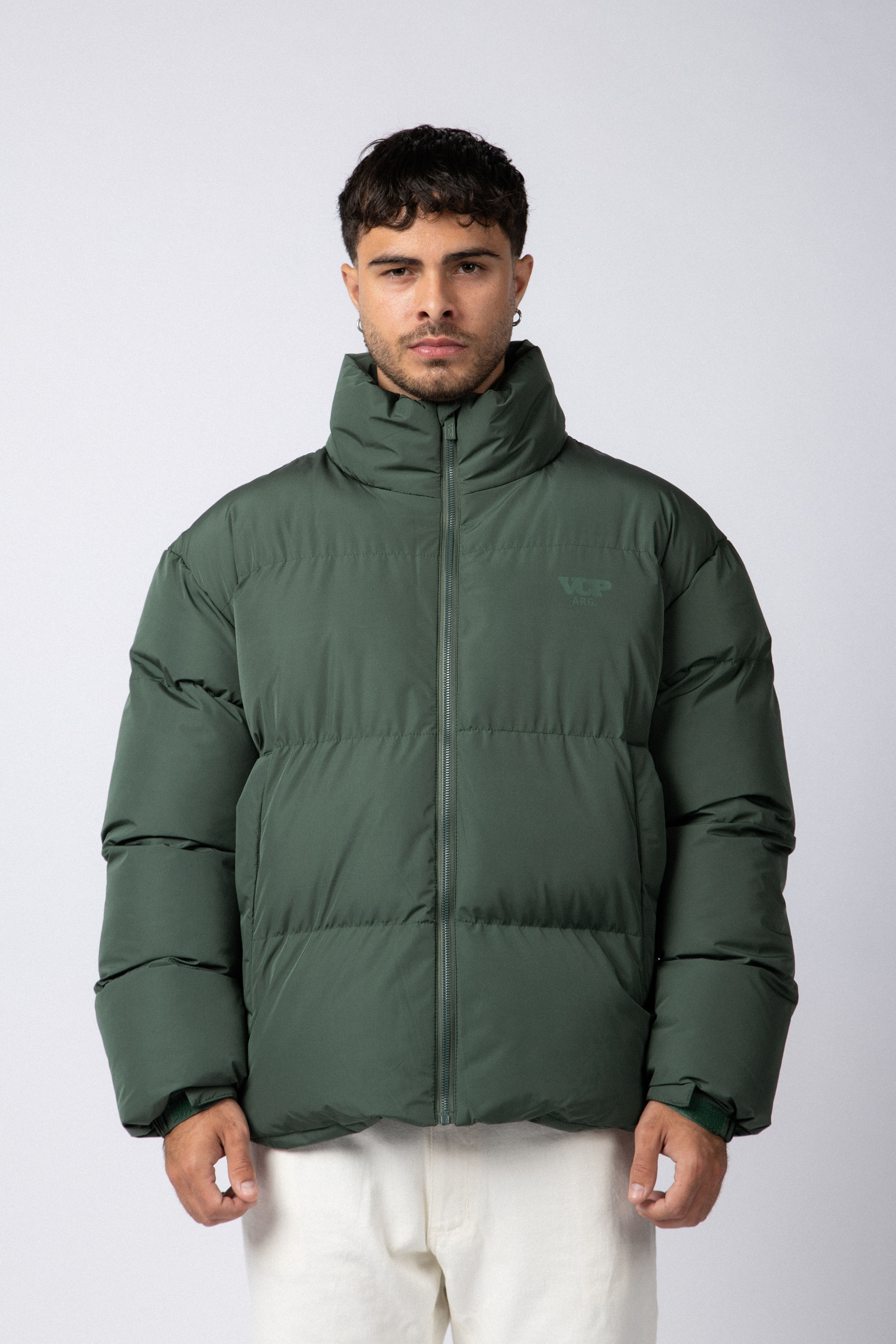 Campera Puffer Cronos Militar