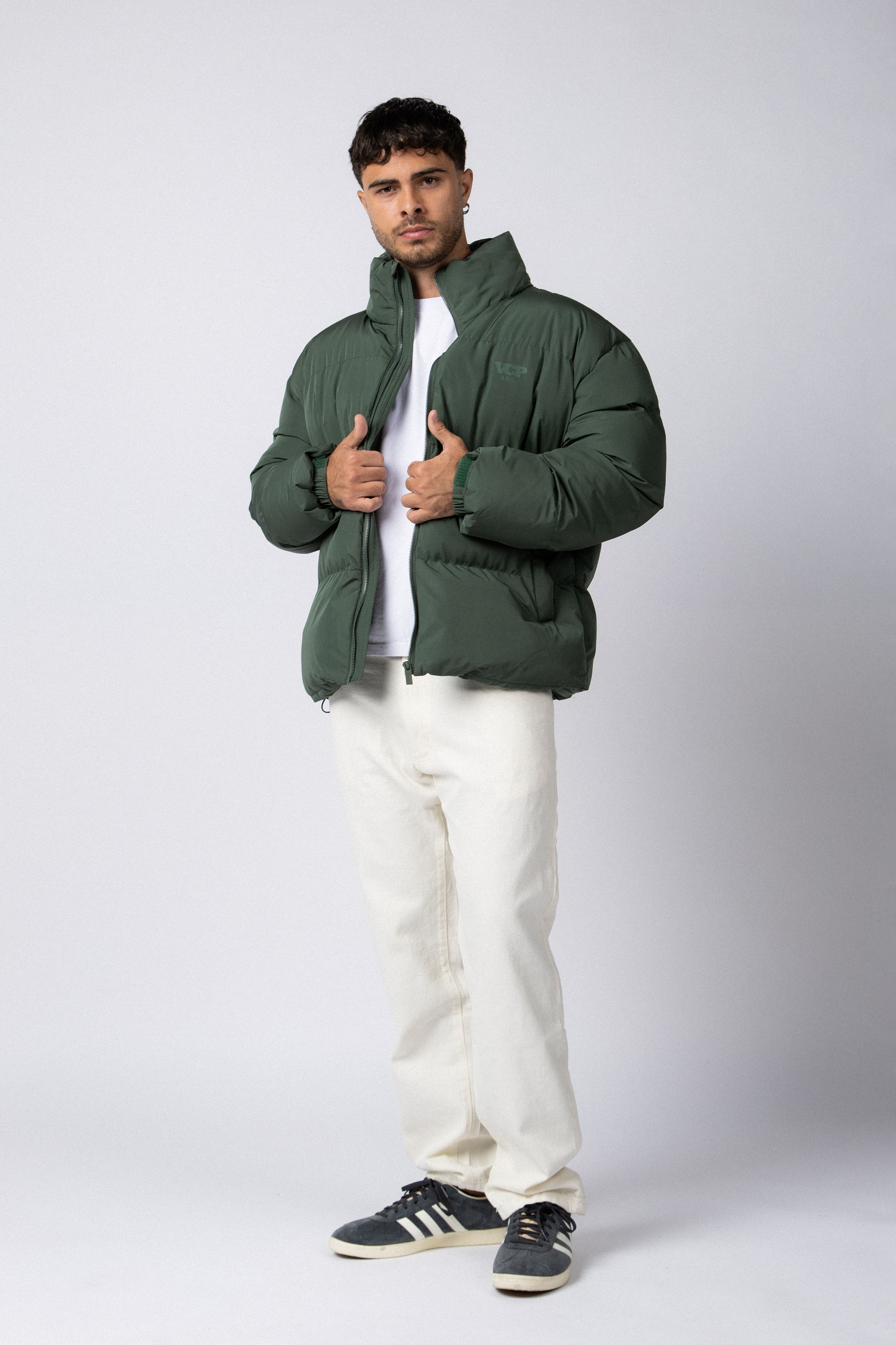 Campera Puffer Cronos Militar