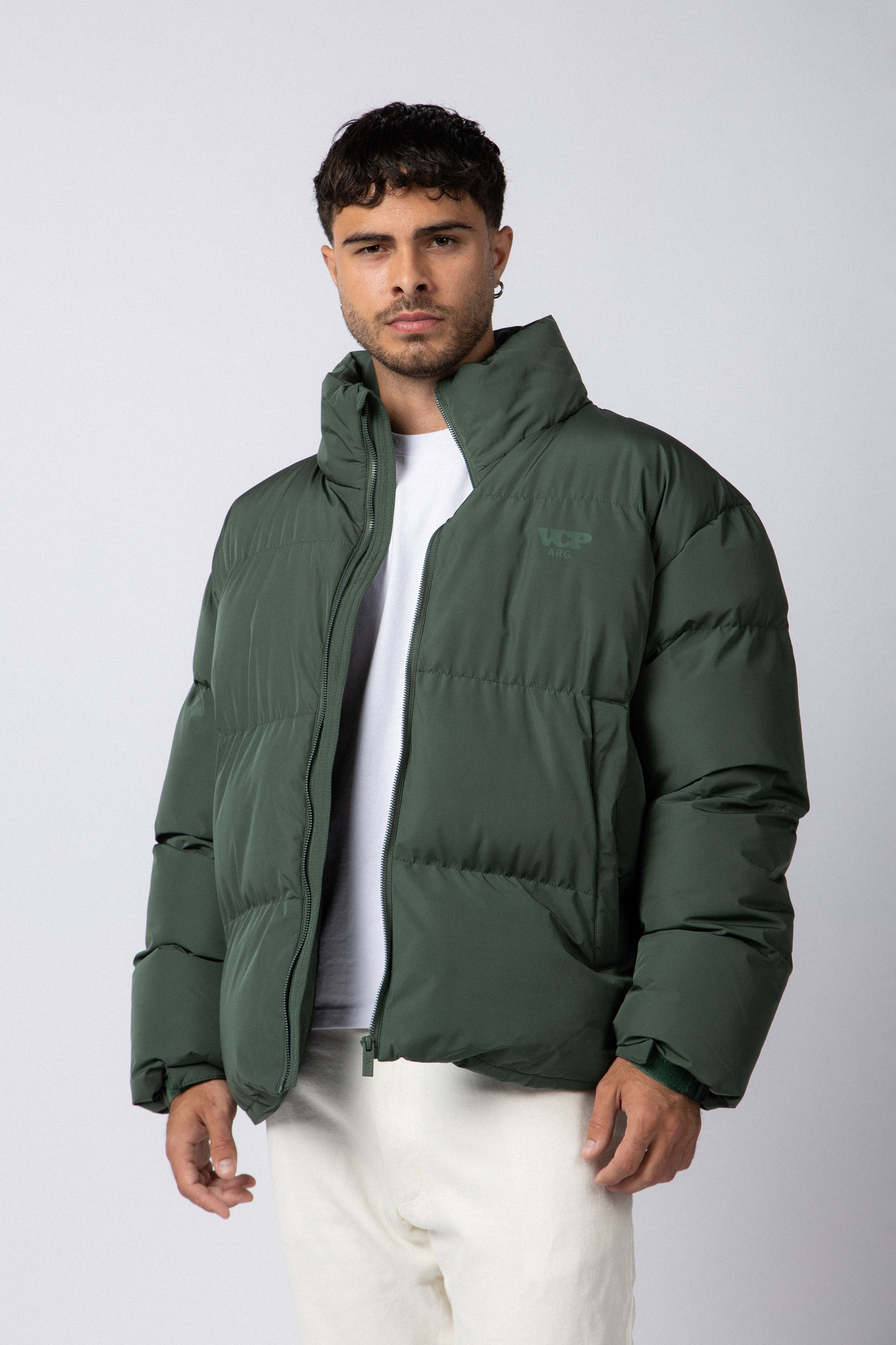 Campera Puffer Cronos Militar
