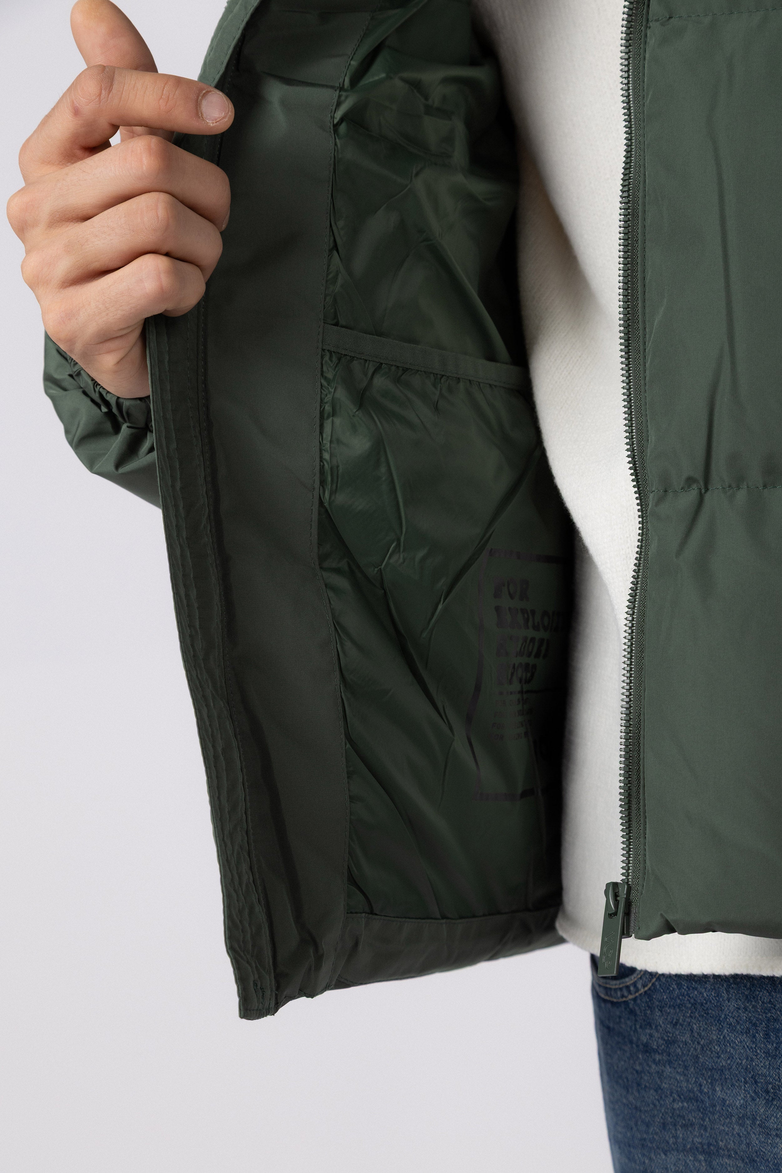 Campera Puffer Cronos Militar