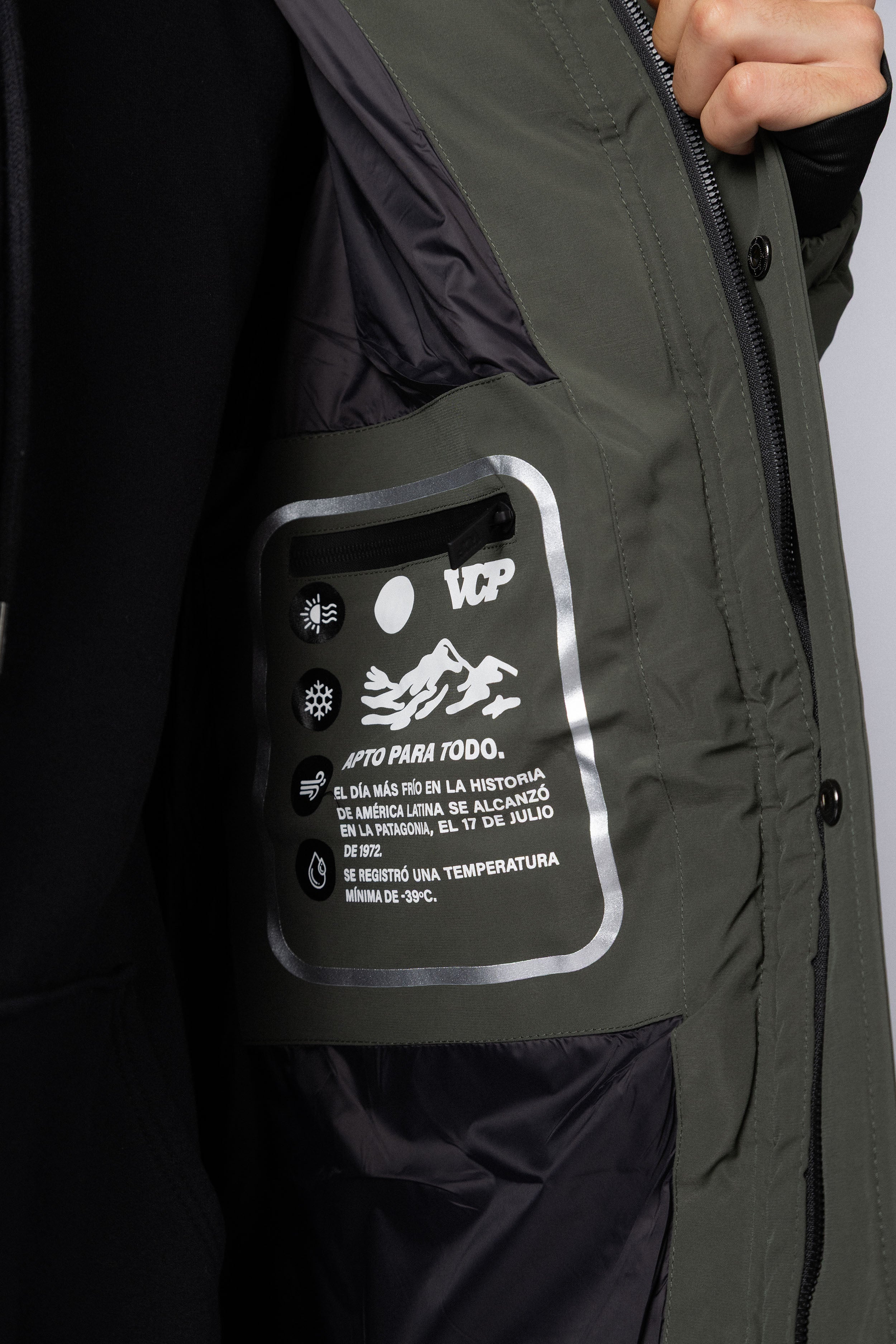 Campera Puffer Palmer Militar