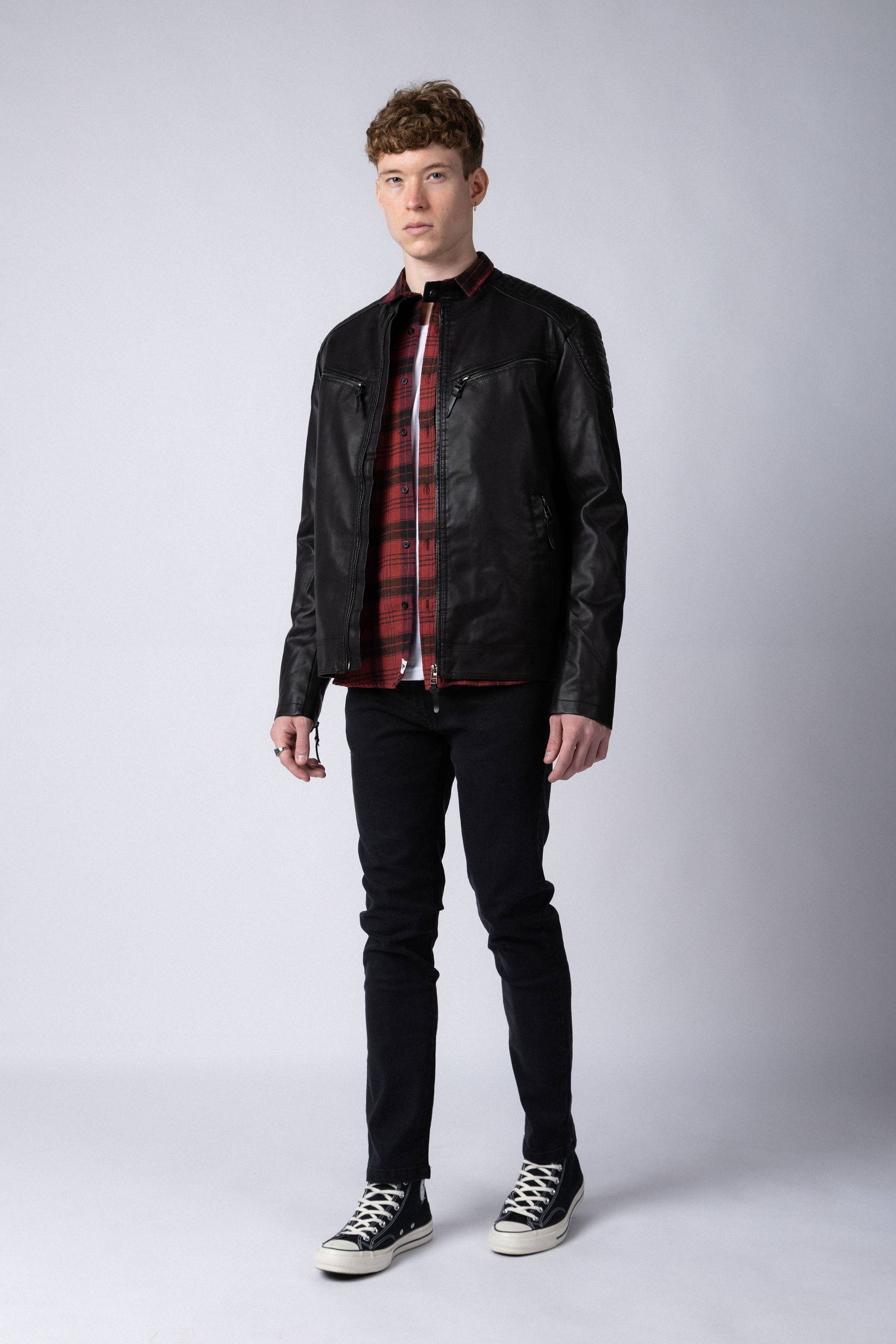 Campera PU Arnold Black