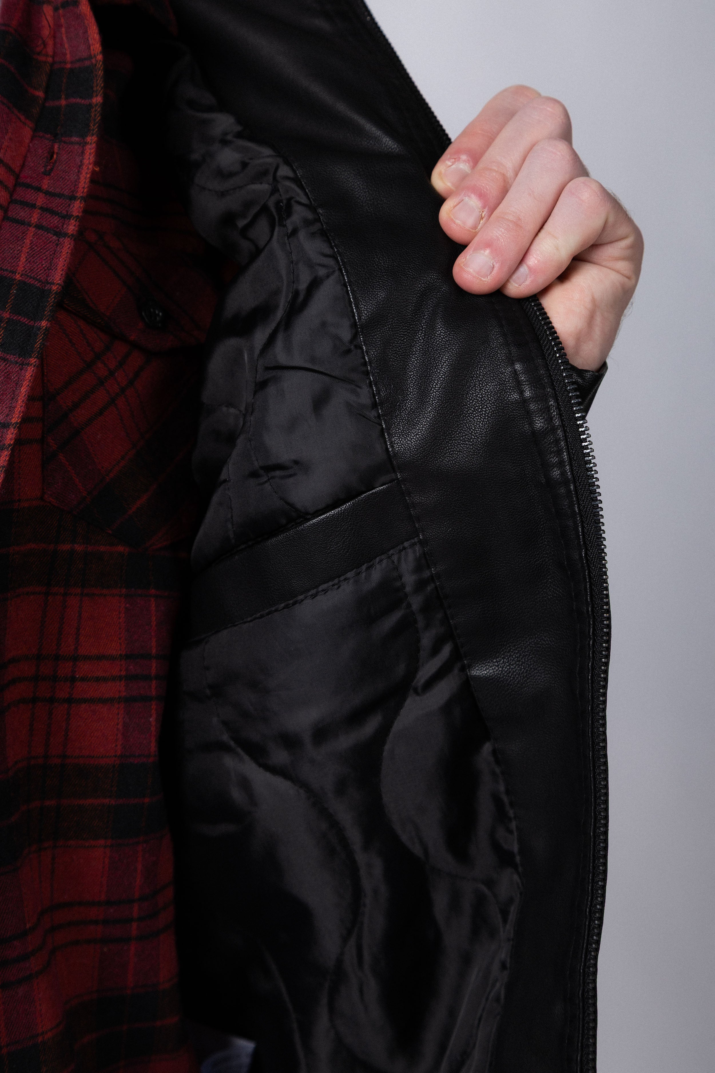 Campera PU Arnold Black