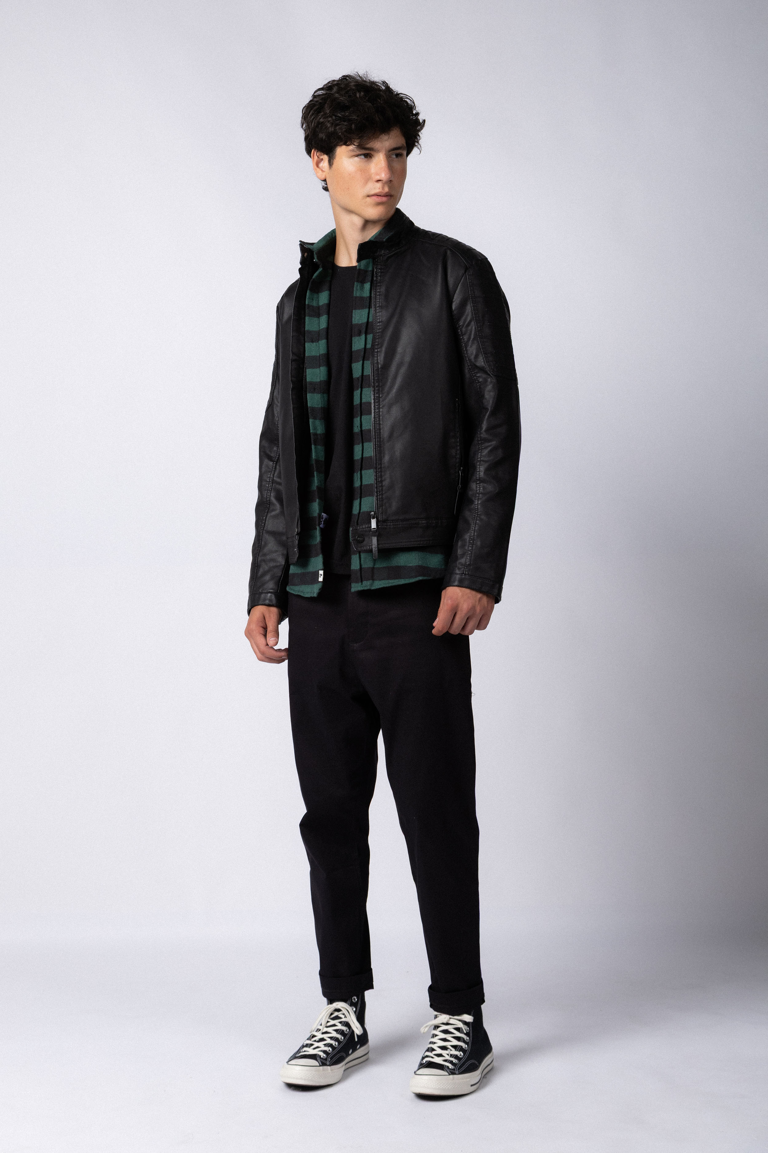 Campera PU Josh Black