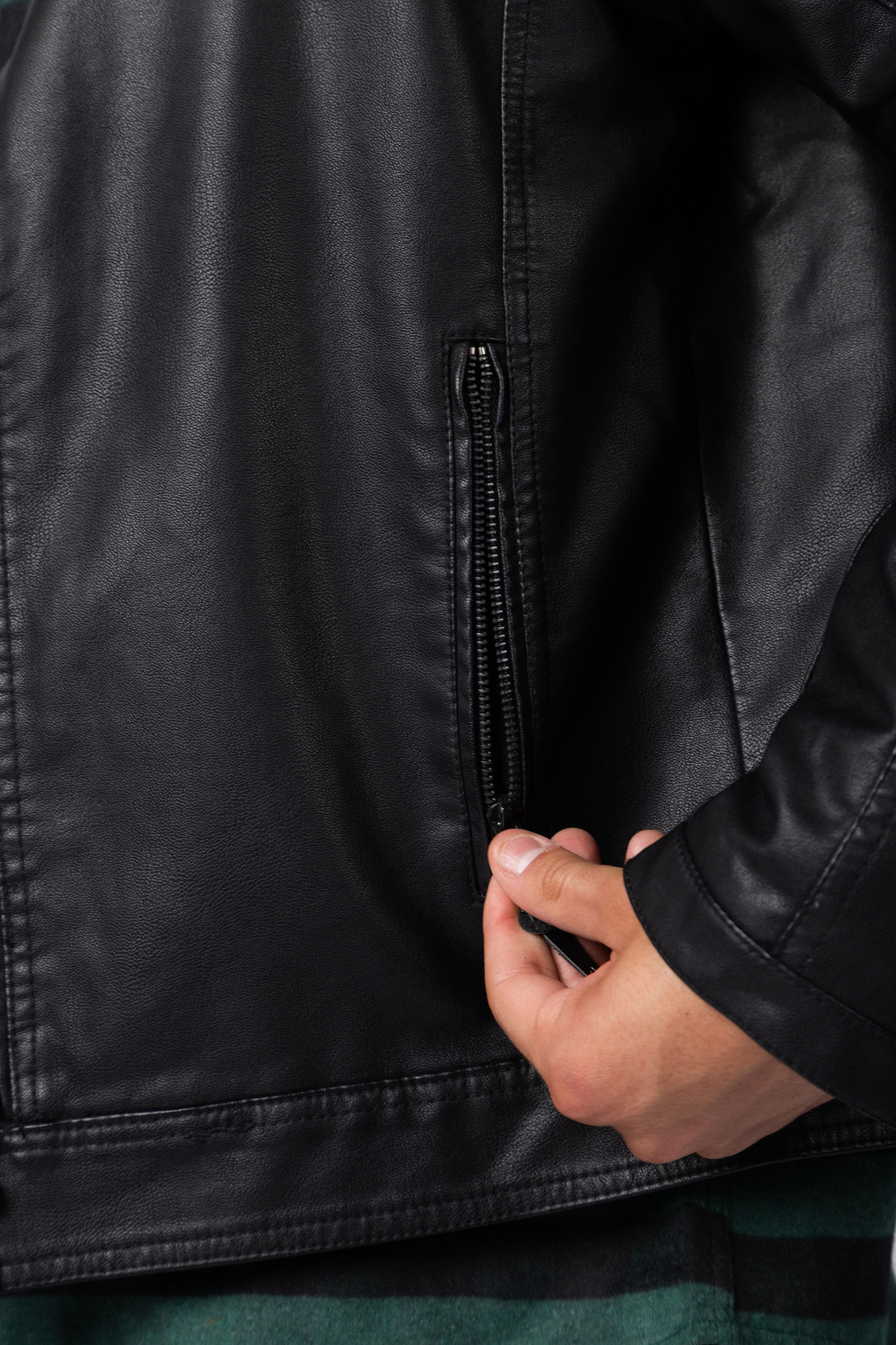 Campera PU Josh Black