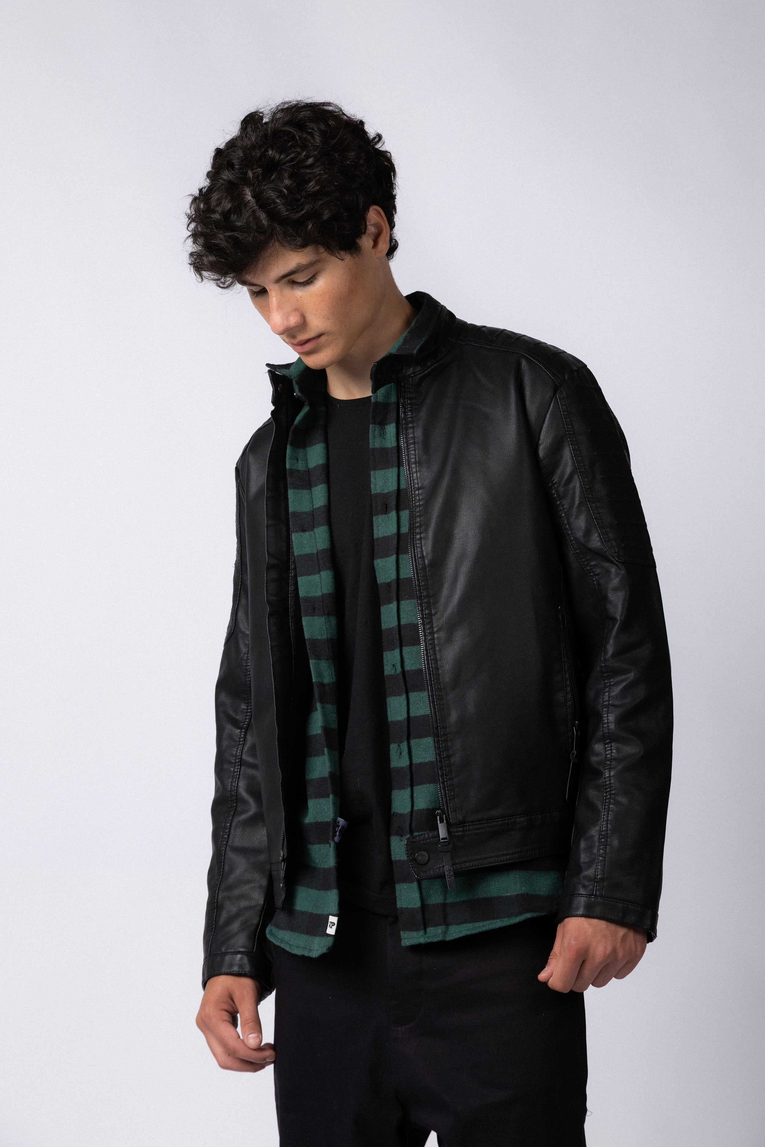 Campera PU Josh Black